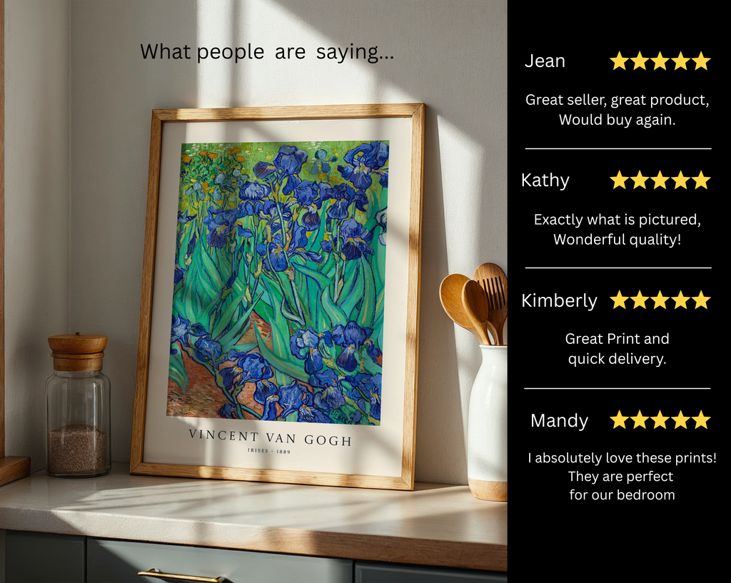 Irises 1889 – Vincent van Gogh Art Print