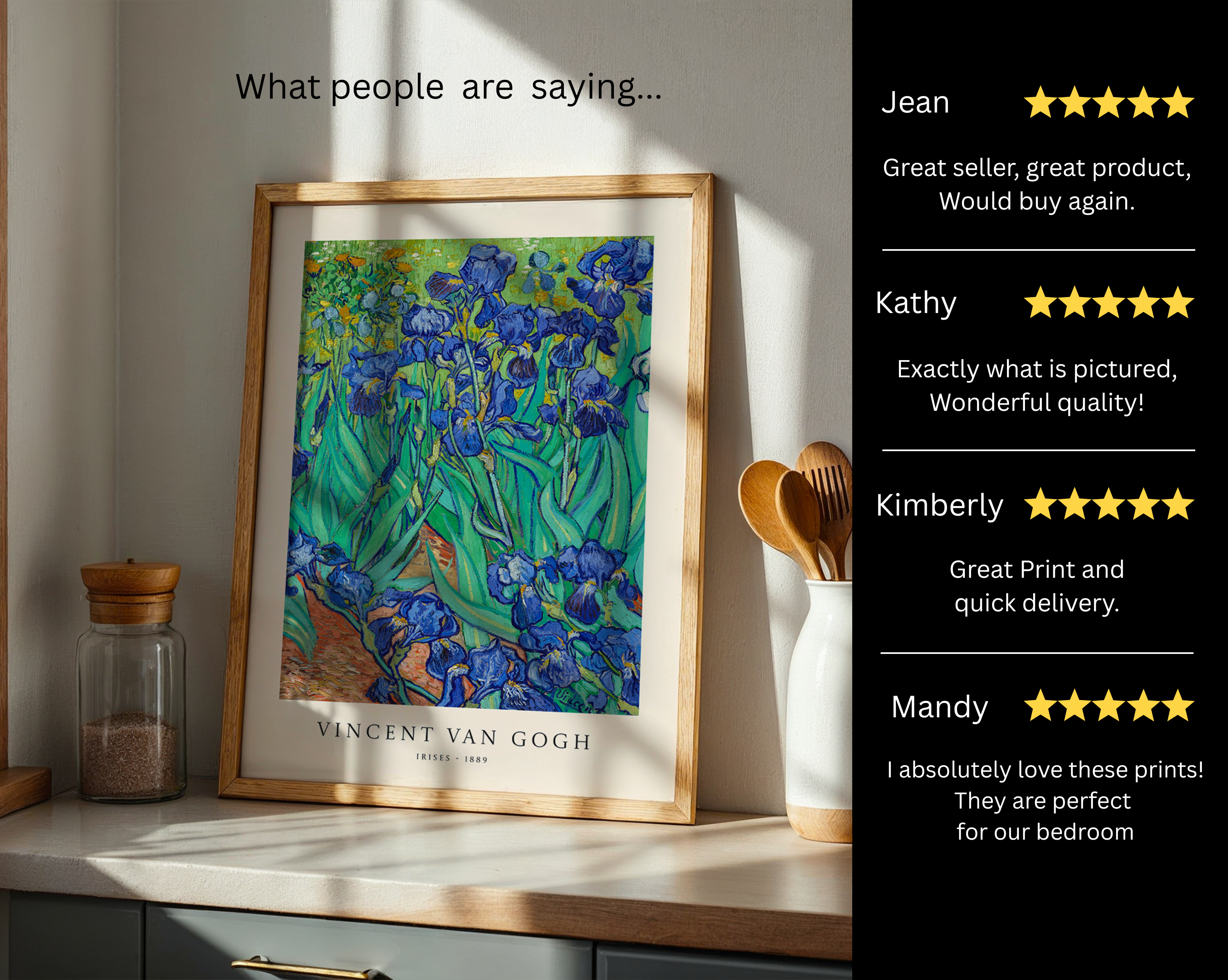 Irises 1889 – Vincent van Gogh Art Print