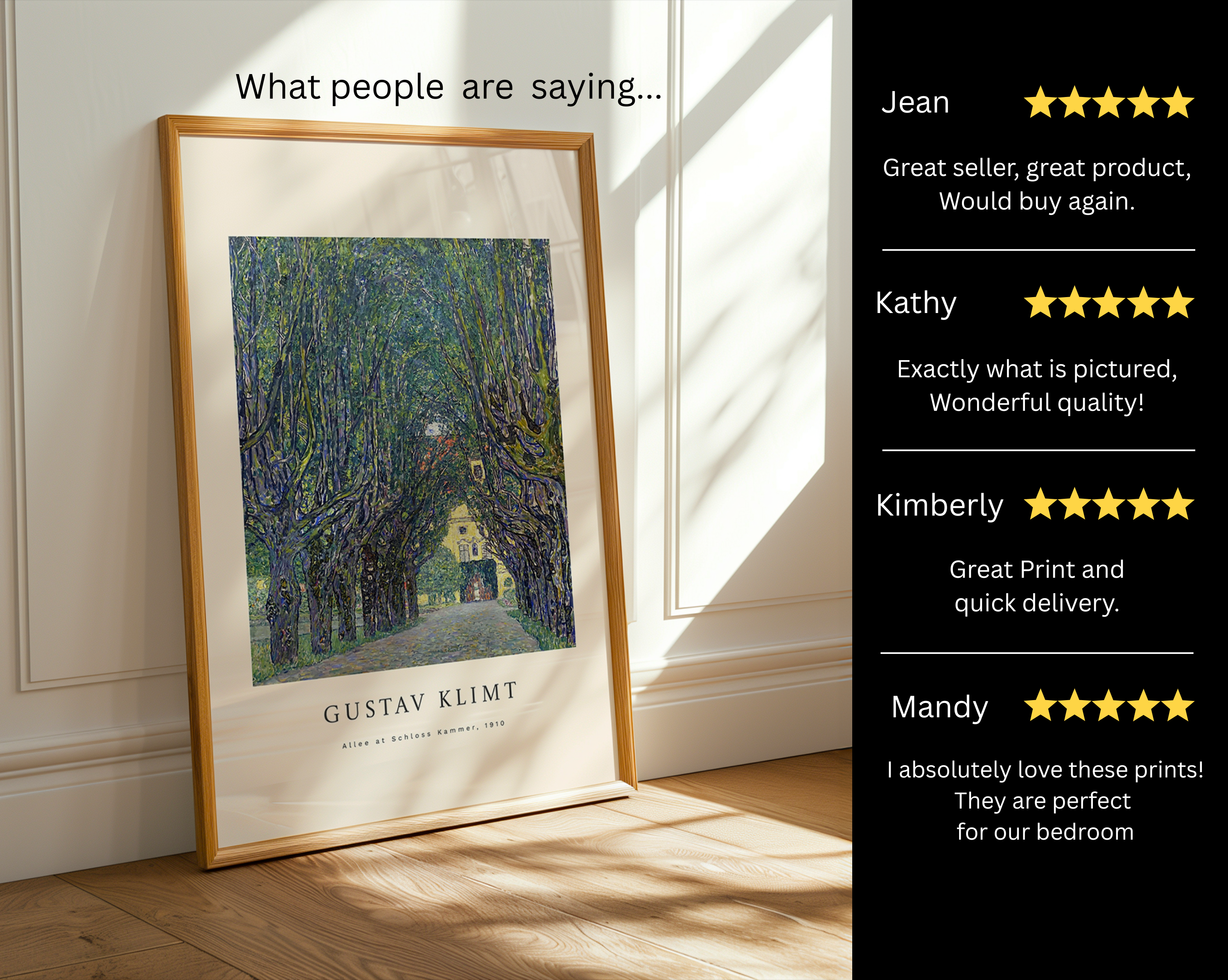 Allee at Schloss Kammer – Gustav Klimt Art Print