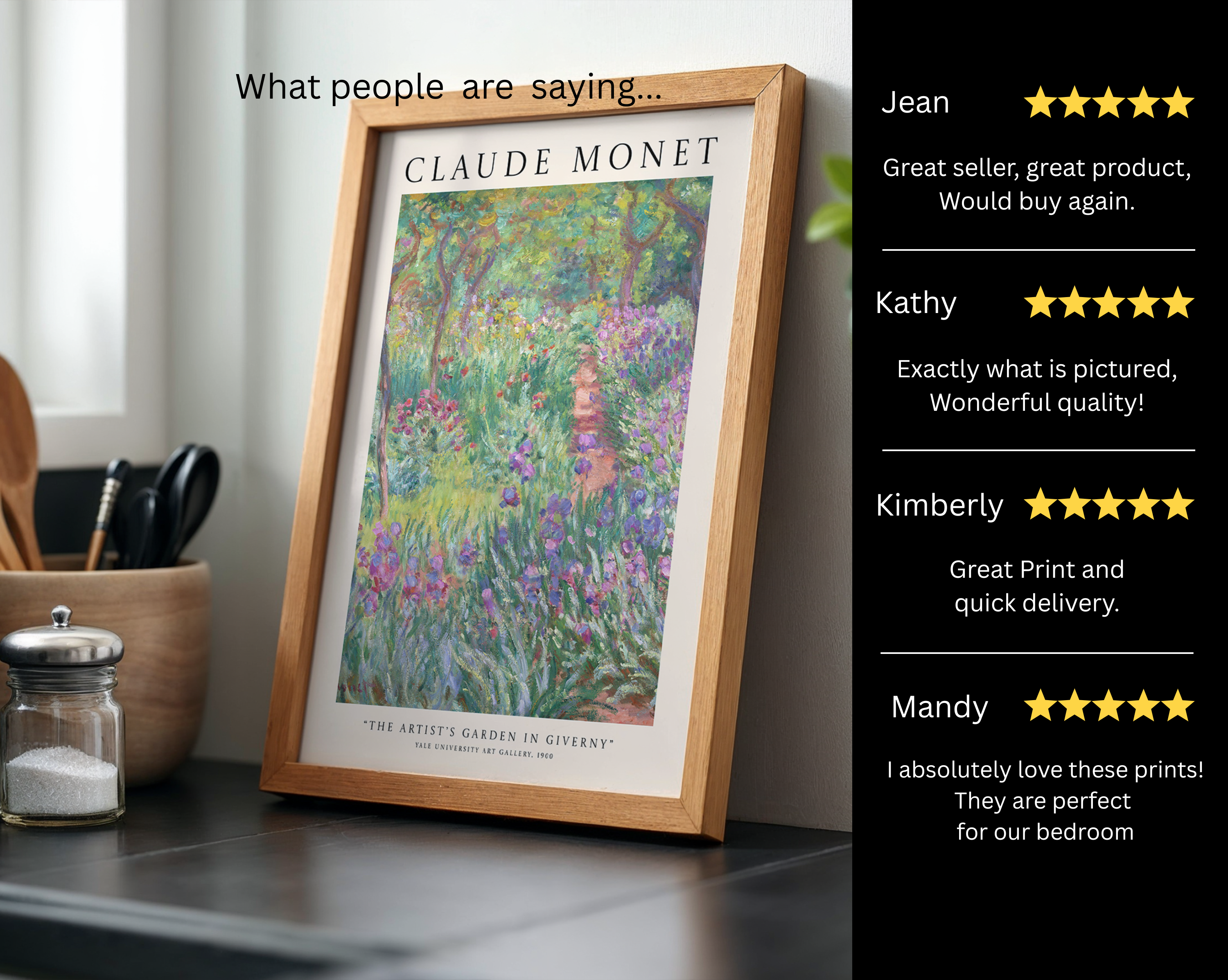 The Artist’s Garden in Giverny – Claude Monet Art Print