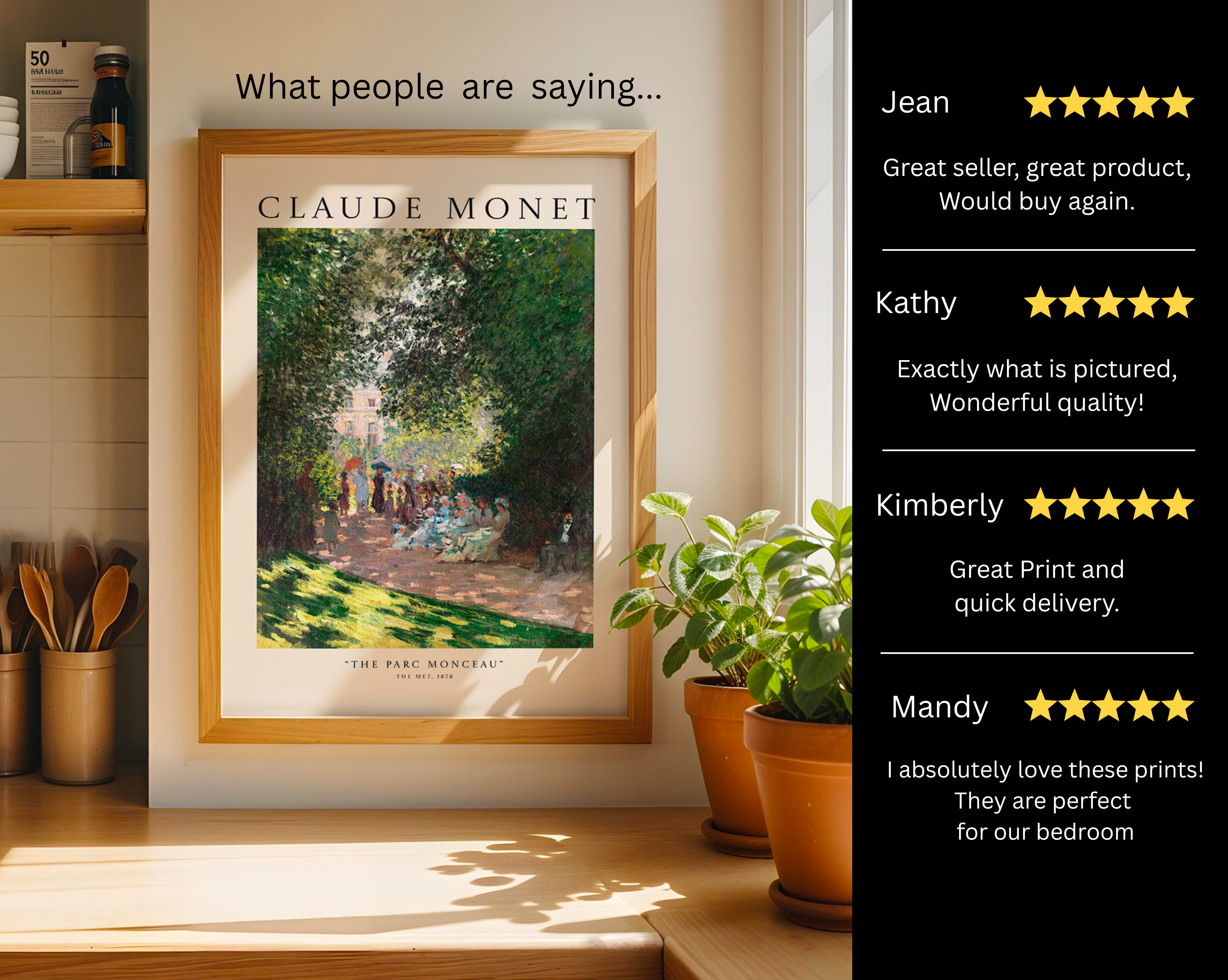 The Parc Monceau – Claude Monet Art Print