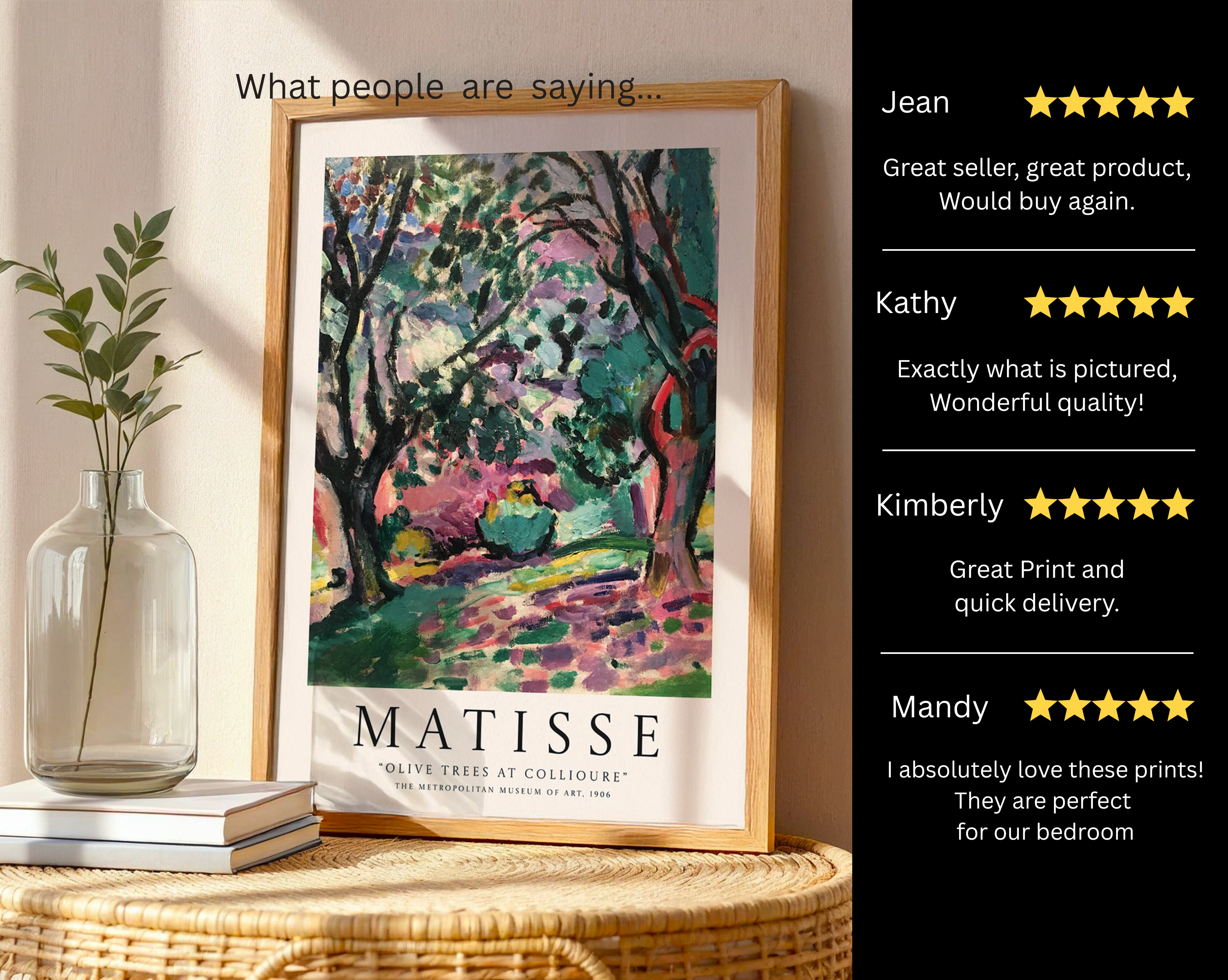 Olive Trees at Collioure – Henri Matisse Modern Art Print