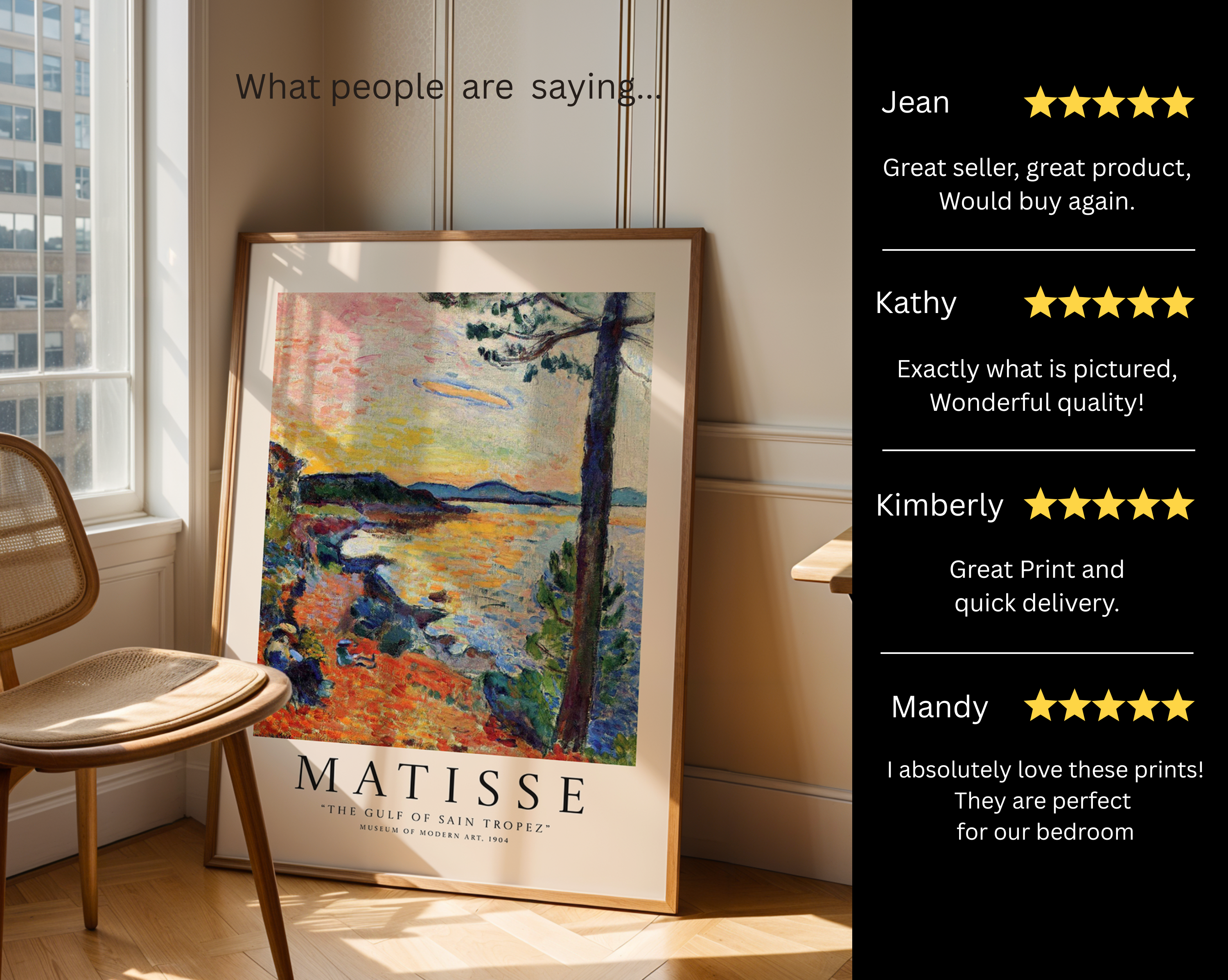 The Gulf of Saint Tropez – Henri Matisse Art Print
