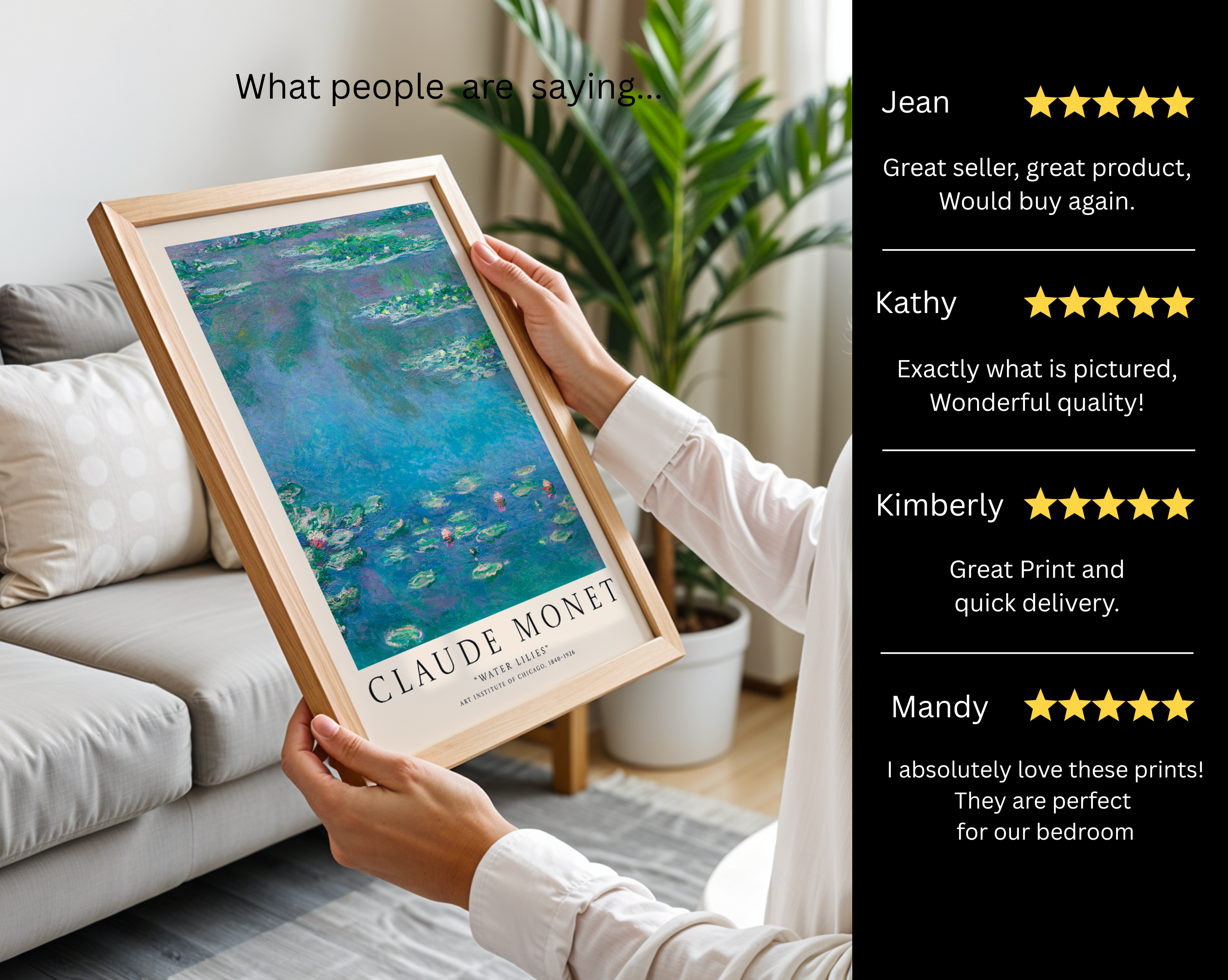Water Lilies – Claude Monet Art Print