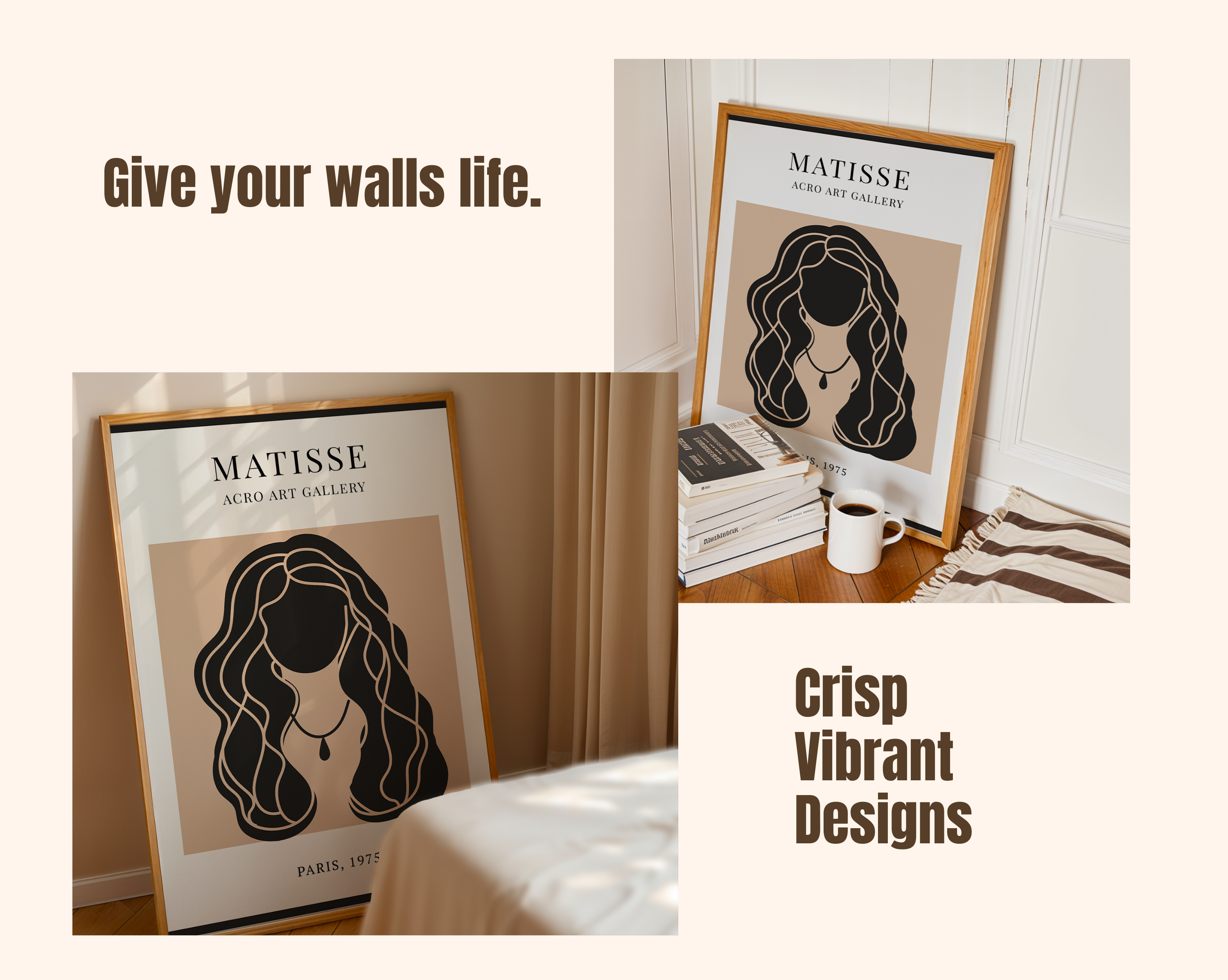 Abstract Female Figure – Matisse Inspired Modern Art Print