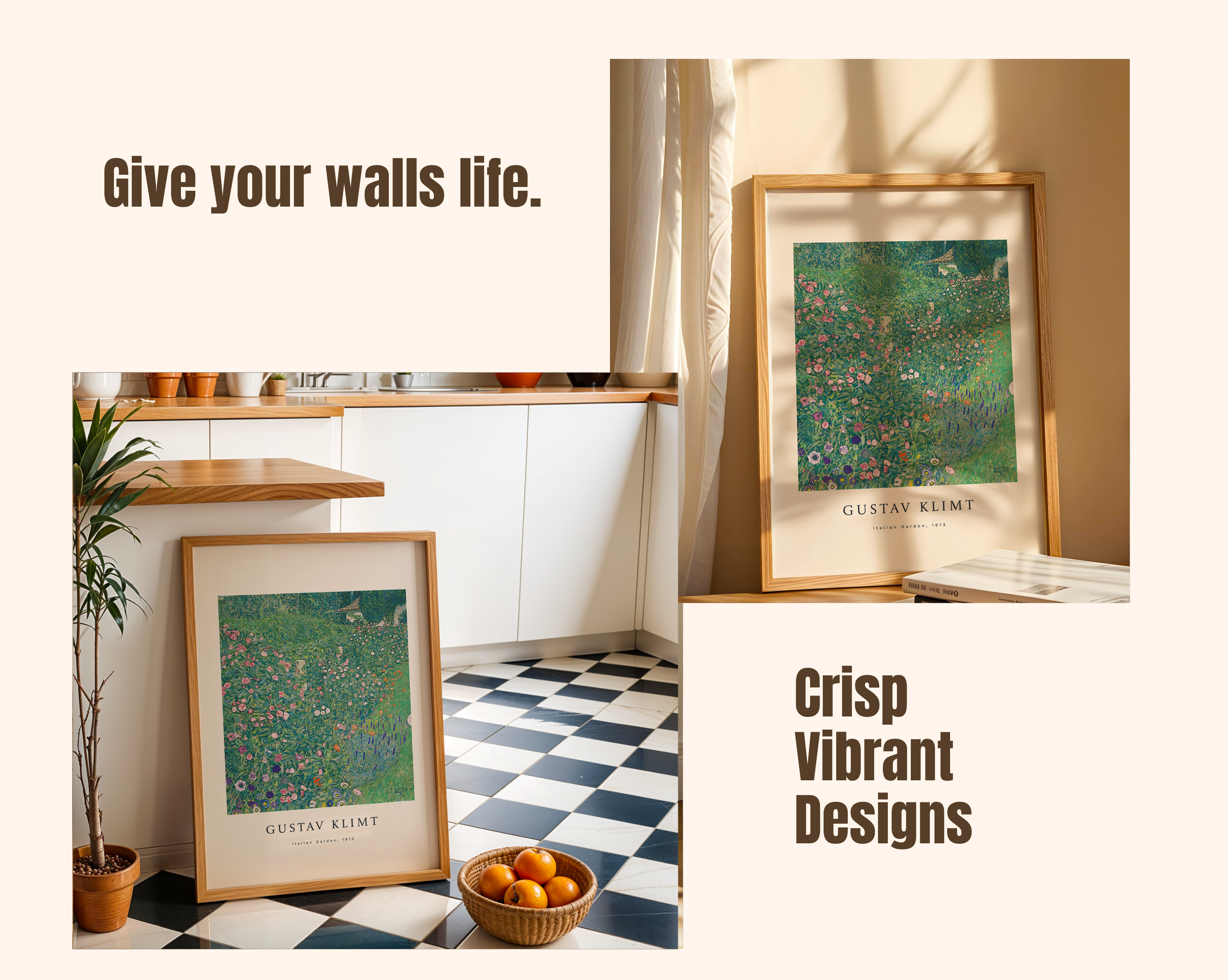 Italian Garden – Gustav Klimt Art Print