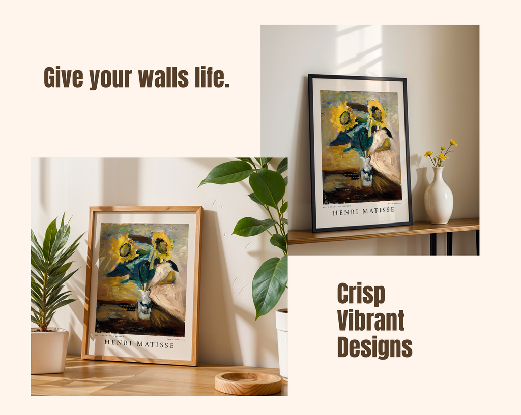 Vase of Sunflowers – Henri Matisse Art Print