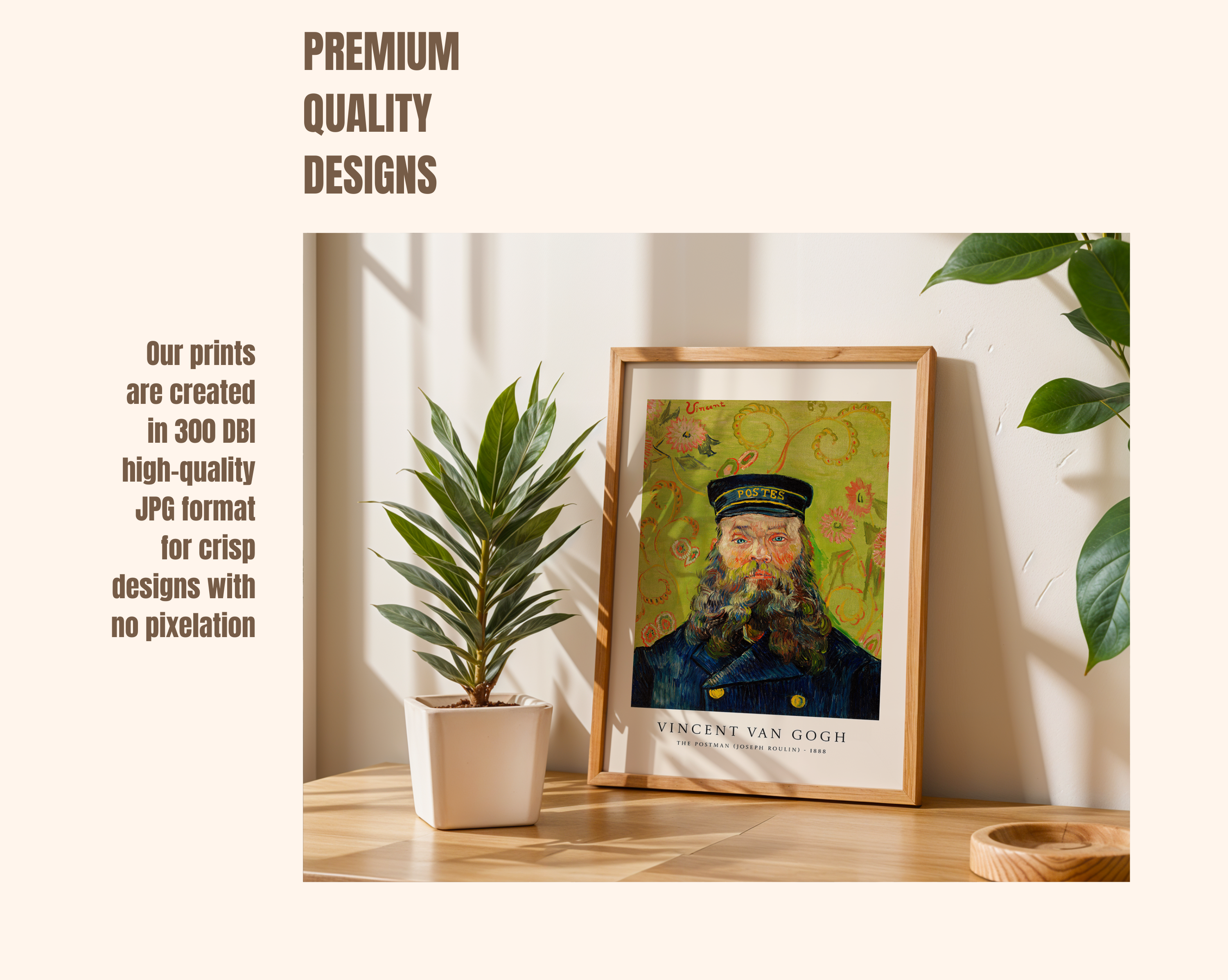 The Postman (Joseph Roulin) 1888 – Vincent van Gogh Art Print