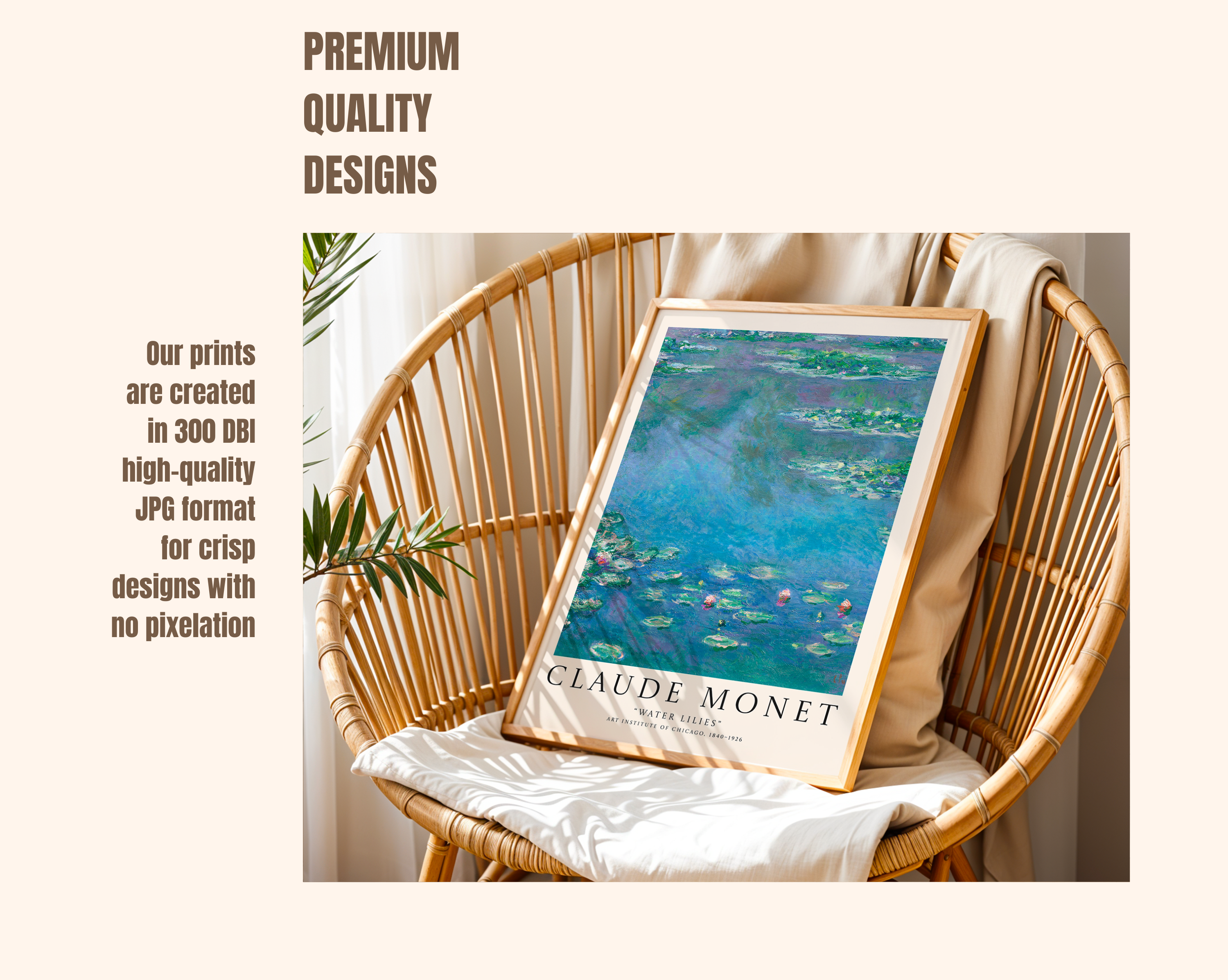 Water Lilies – Claude Monet Art Print