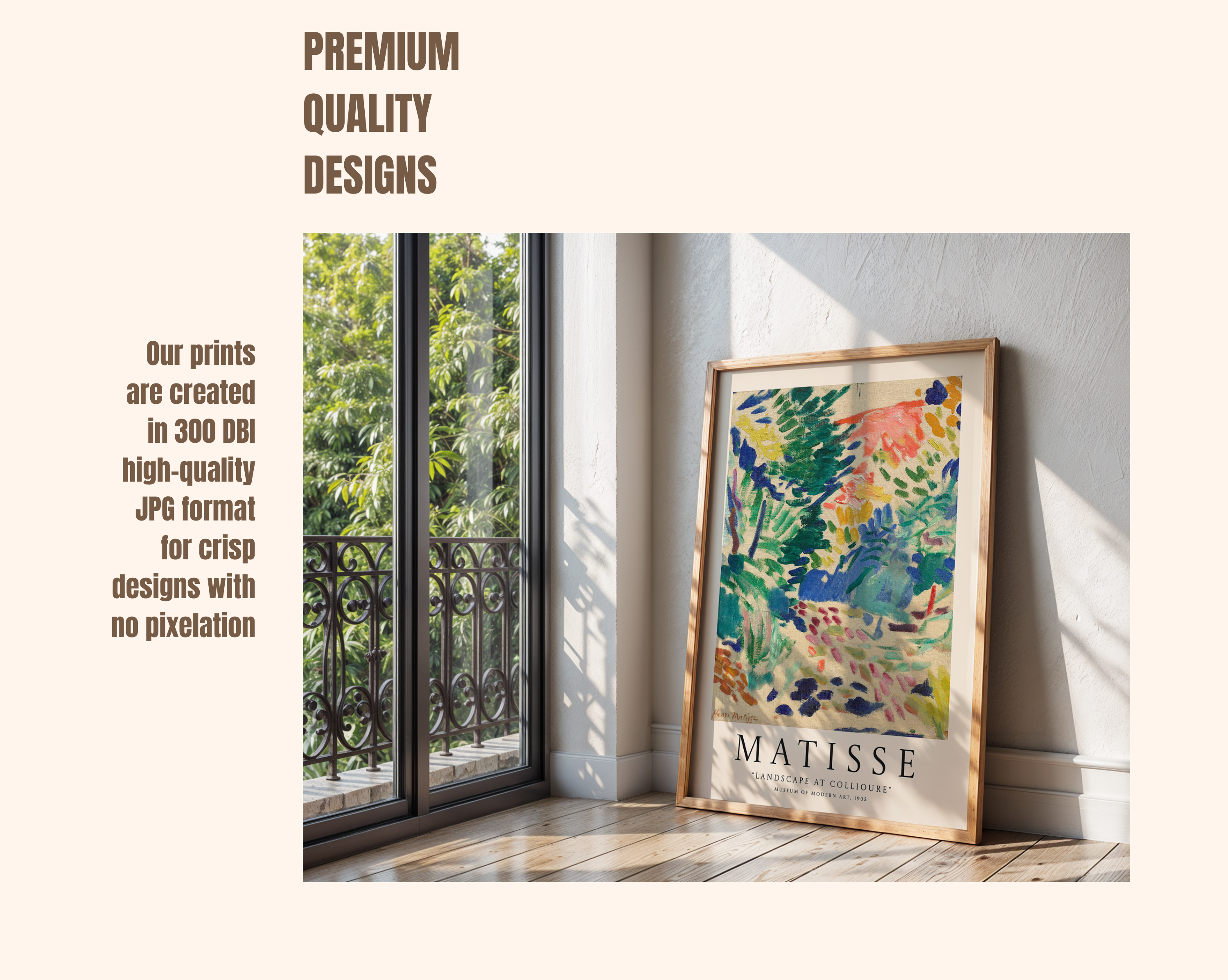 Landscape at Collioure – Henri Matisse Modern Art Print