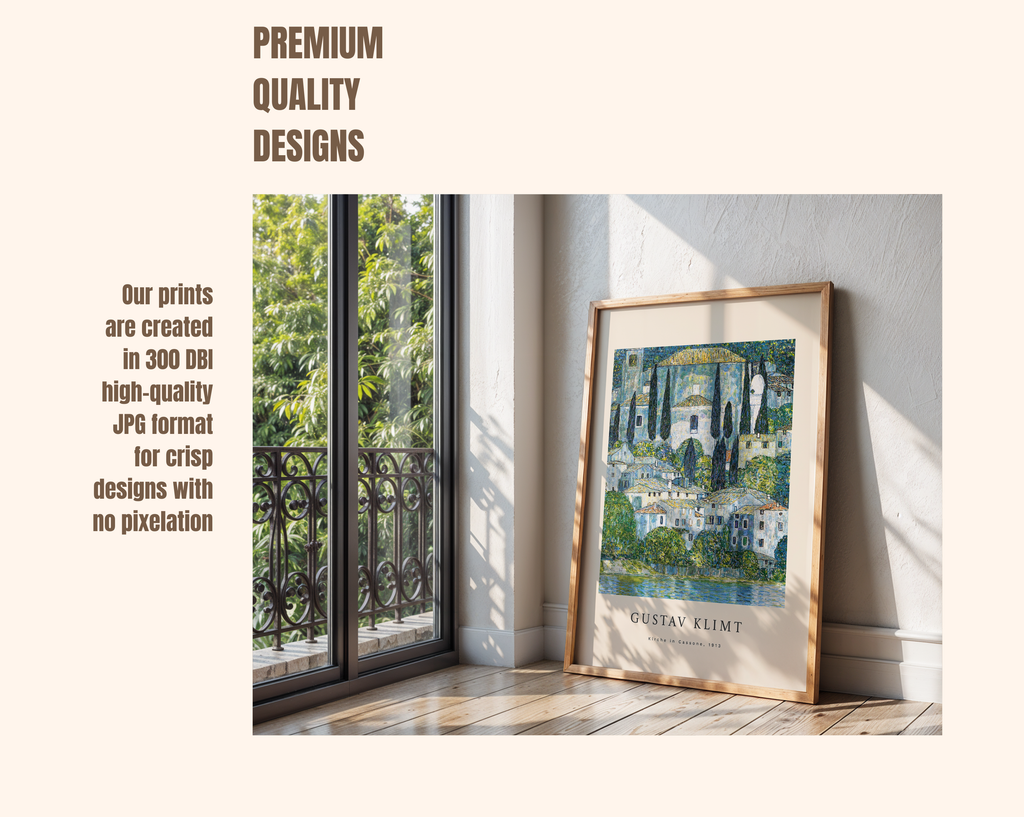 Kirche in Cassone – Gustav Klimt Art Print