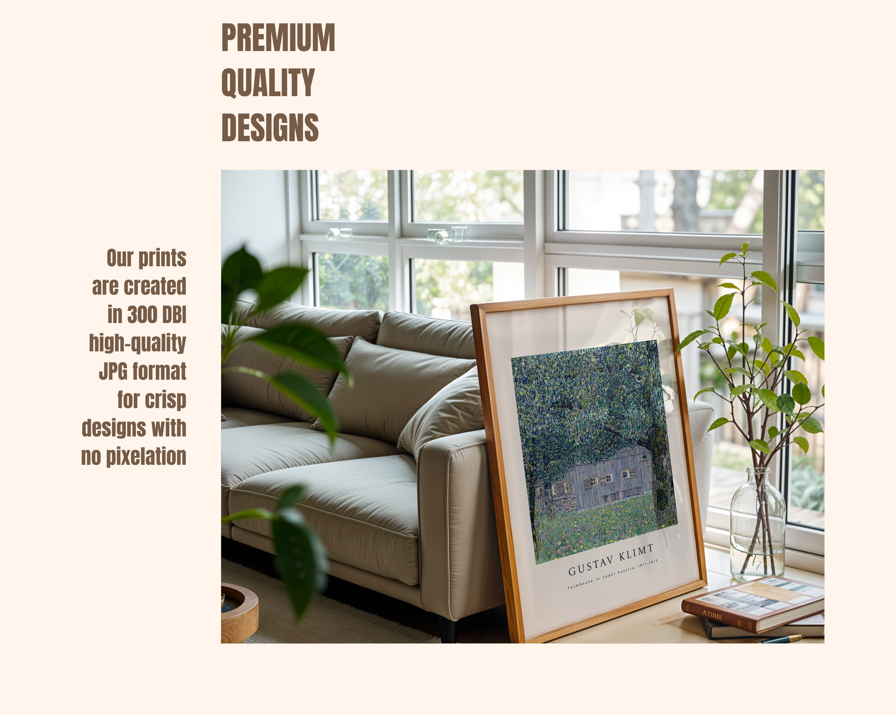 Farmhouse in Upper Austria – Gustav Klimt Art Print