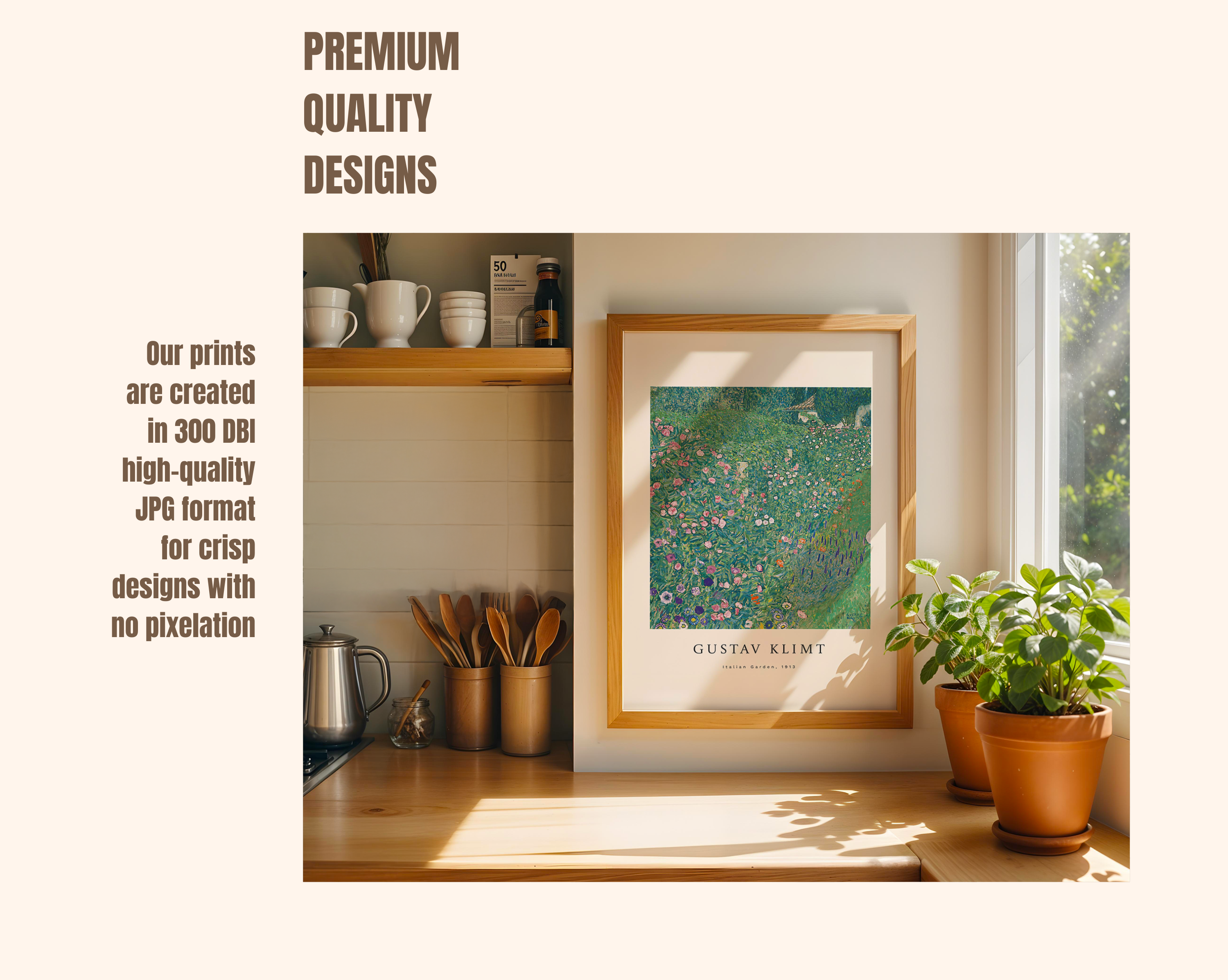 Italian Garden – Gustav Klimt Art Print