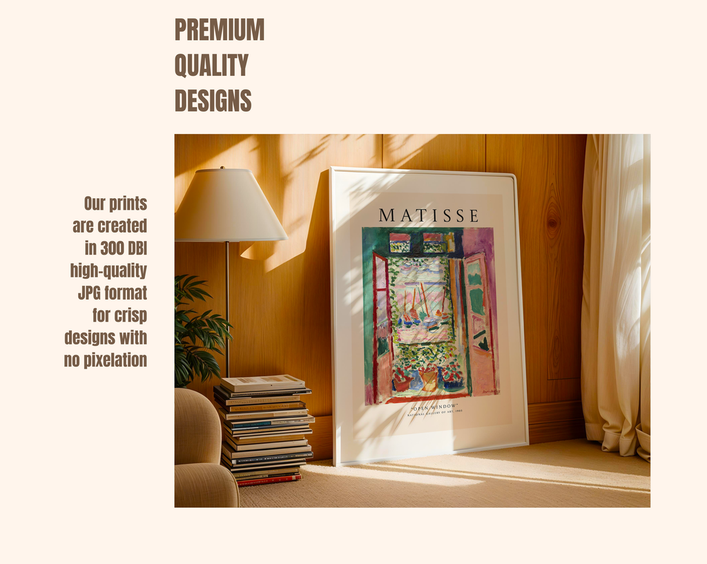 Open Window – Henri Matisse Modern Art Print