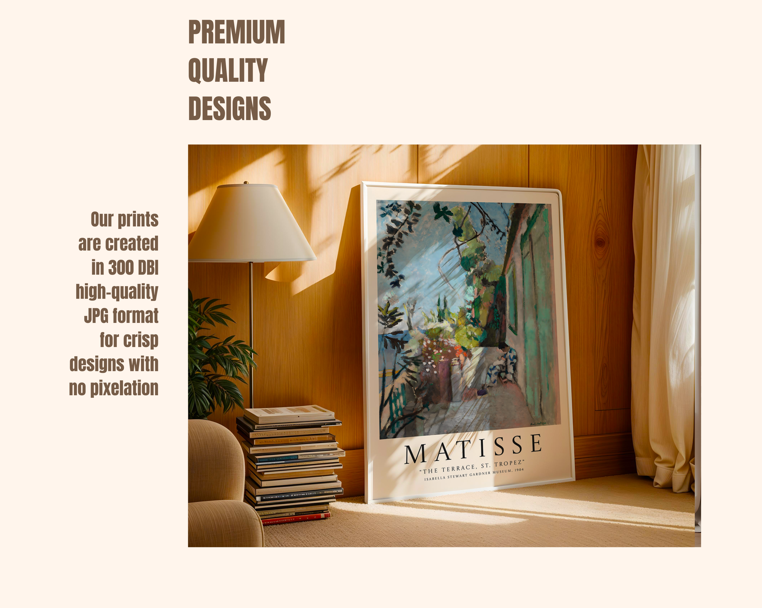 The Terrace, St. Tropez – Henri Matisse Art Print