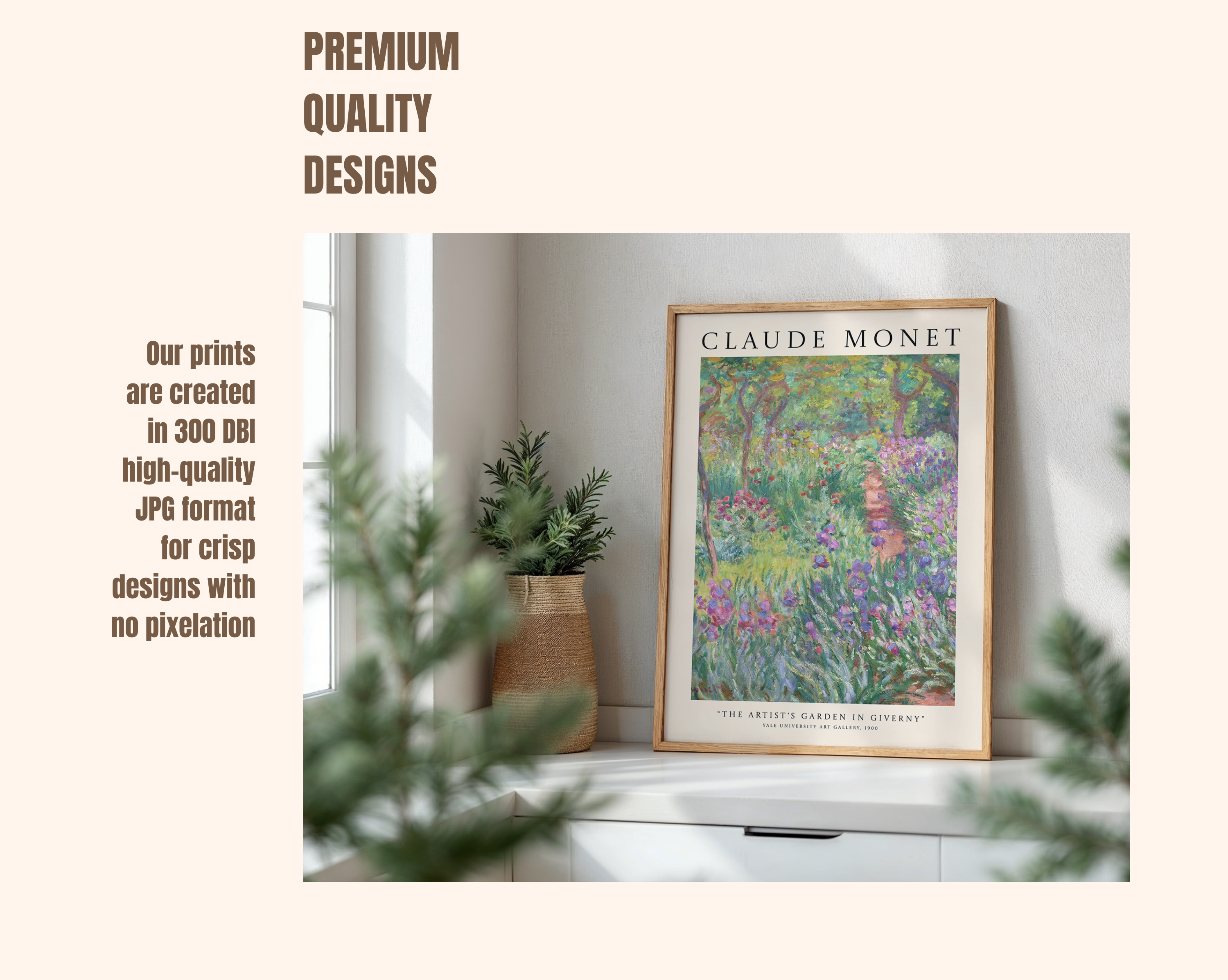 The Artist’s Garden in Giverny – Claude Monet Art Print
