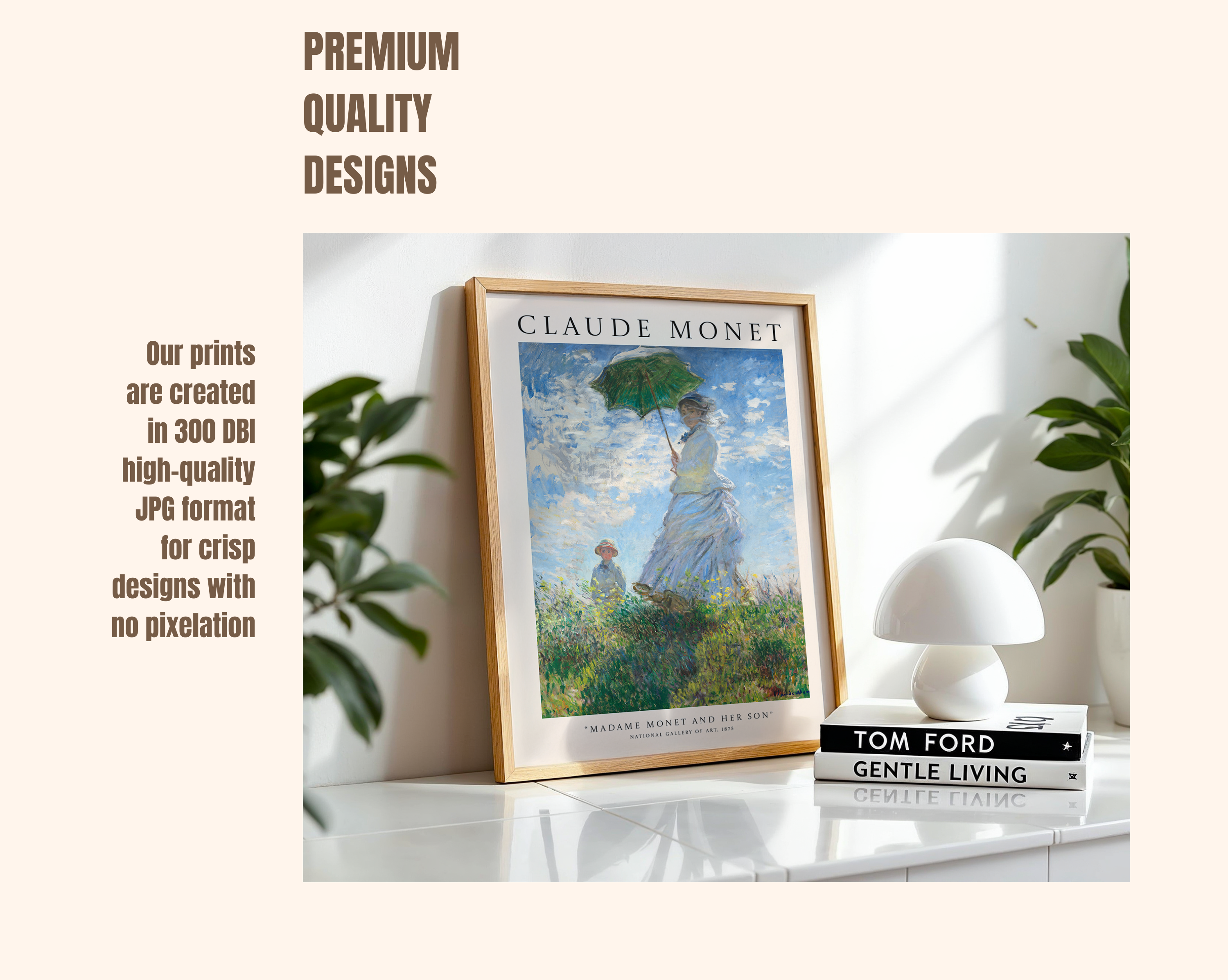 Madame Monet and Her Son – Claude Monet Art Print