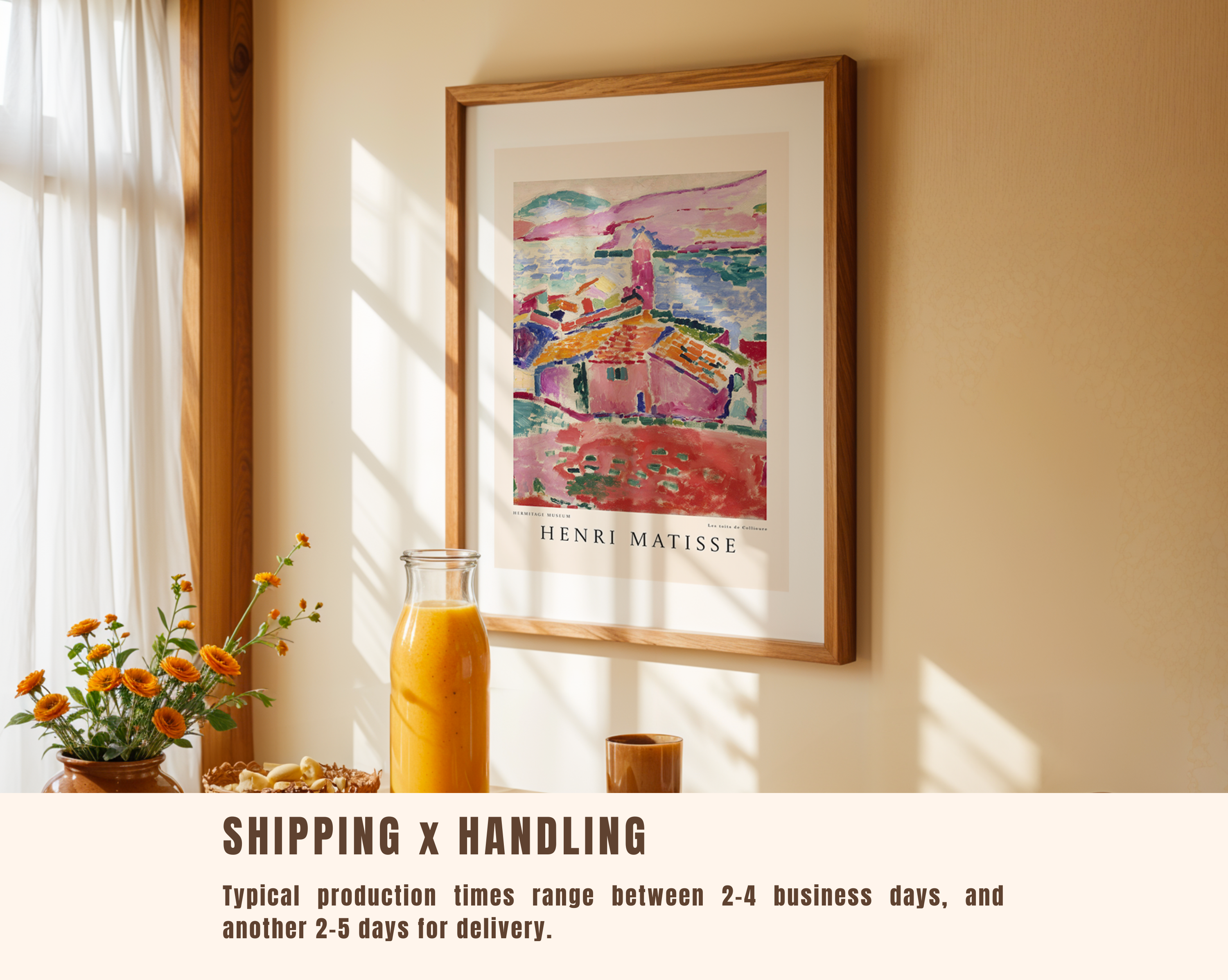 Les Toits de Collioure – Henri Matisse Fauvist Art Print