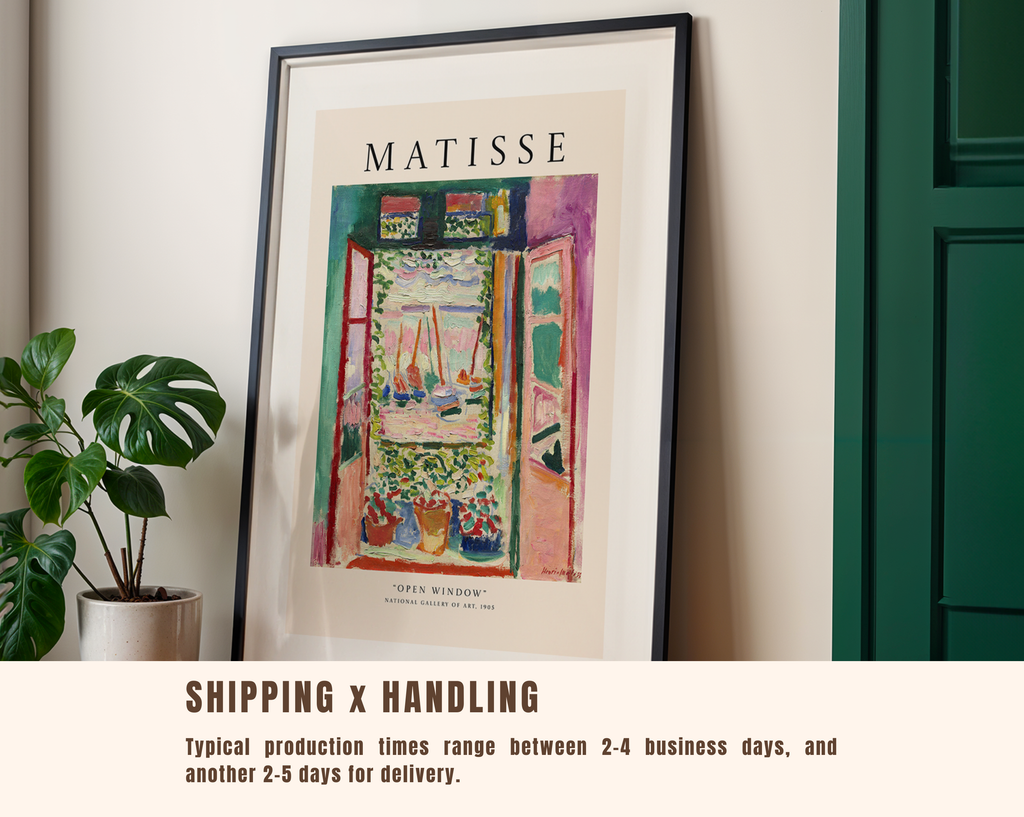 Open Window – Henri Matisse Modern Art Print