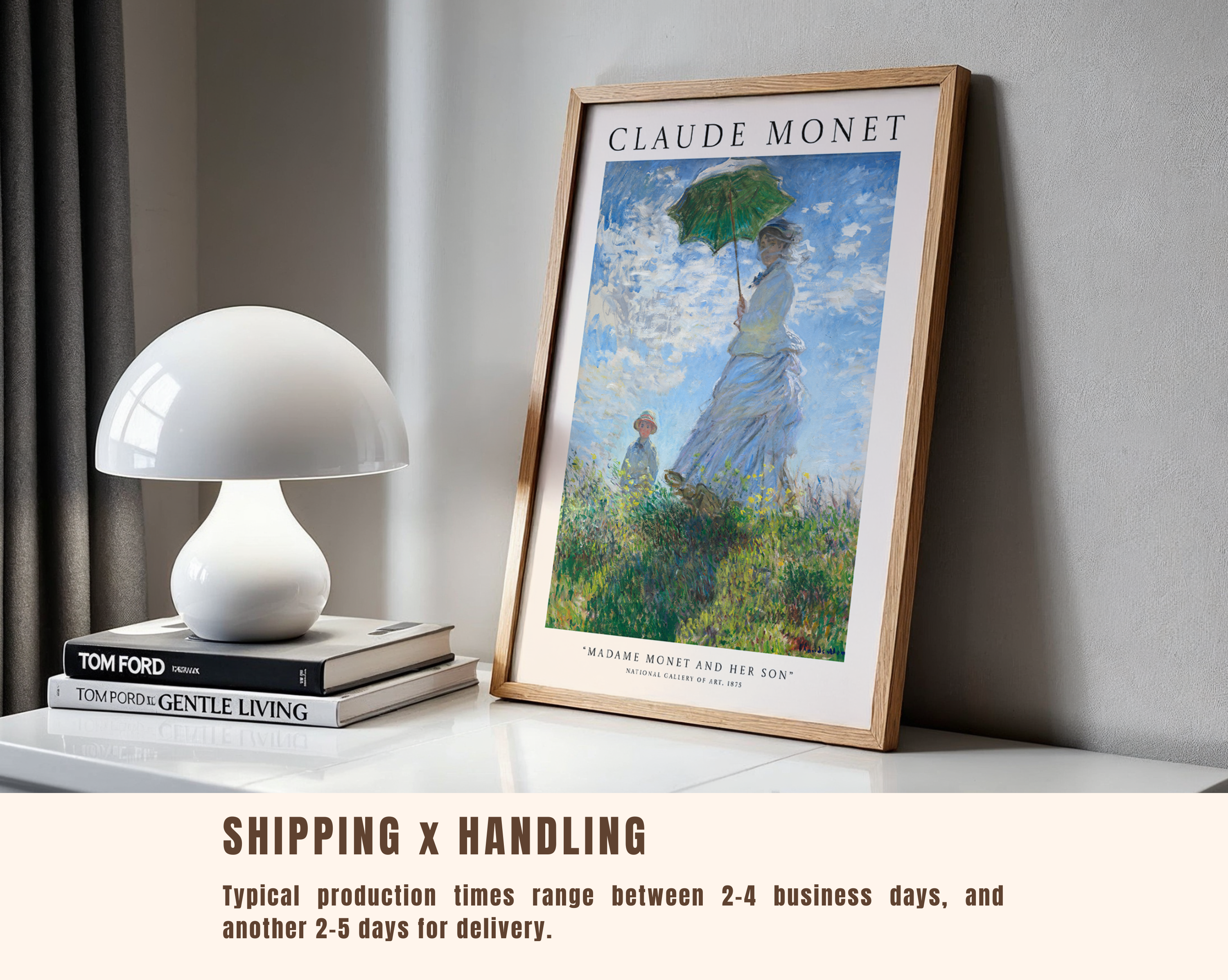 Madame Monet and Her Son – Claude Monet Art Print