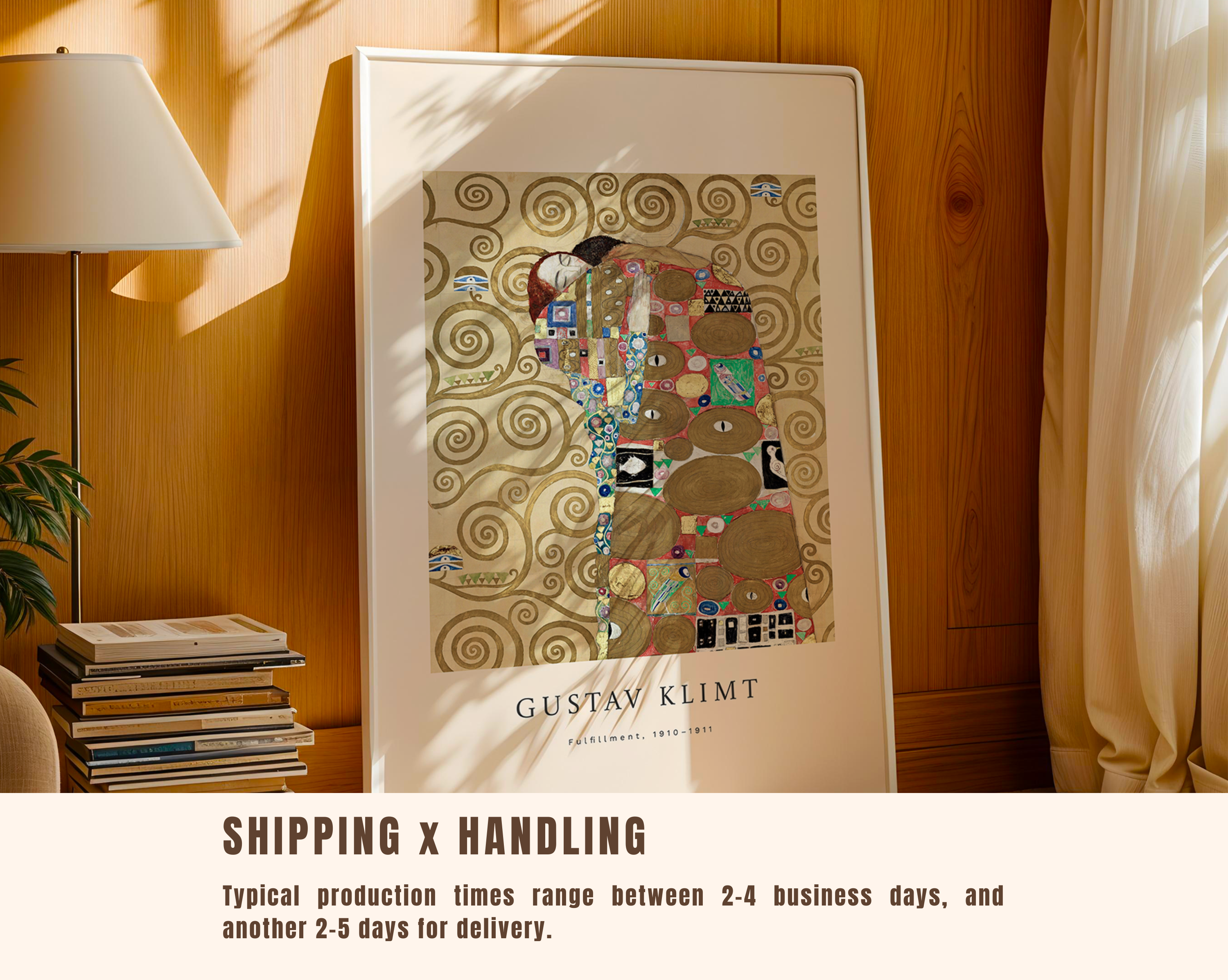 Fulfillment – Gustav Klimt Art Print
