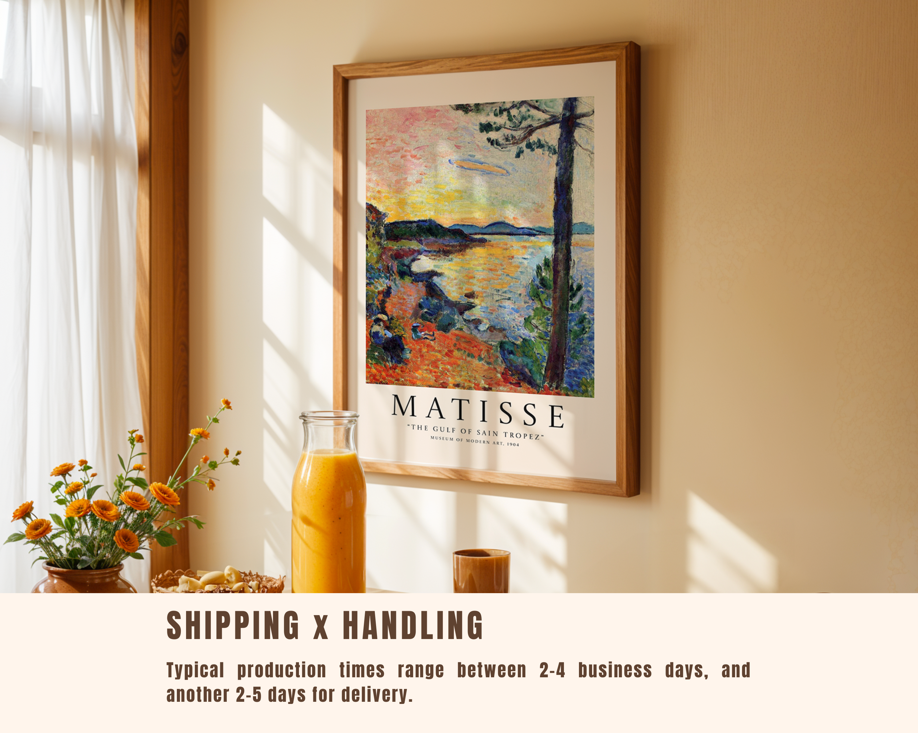 The Gulf of Saint Tropez – Henri Matisse Art Print