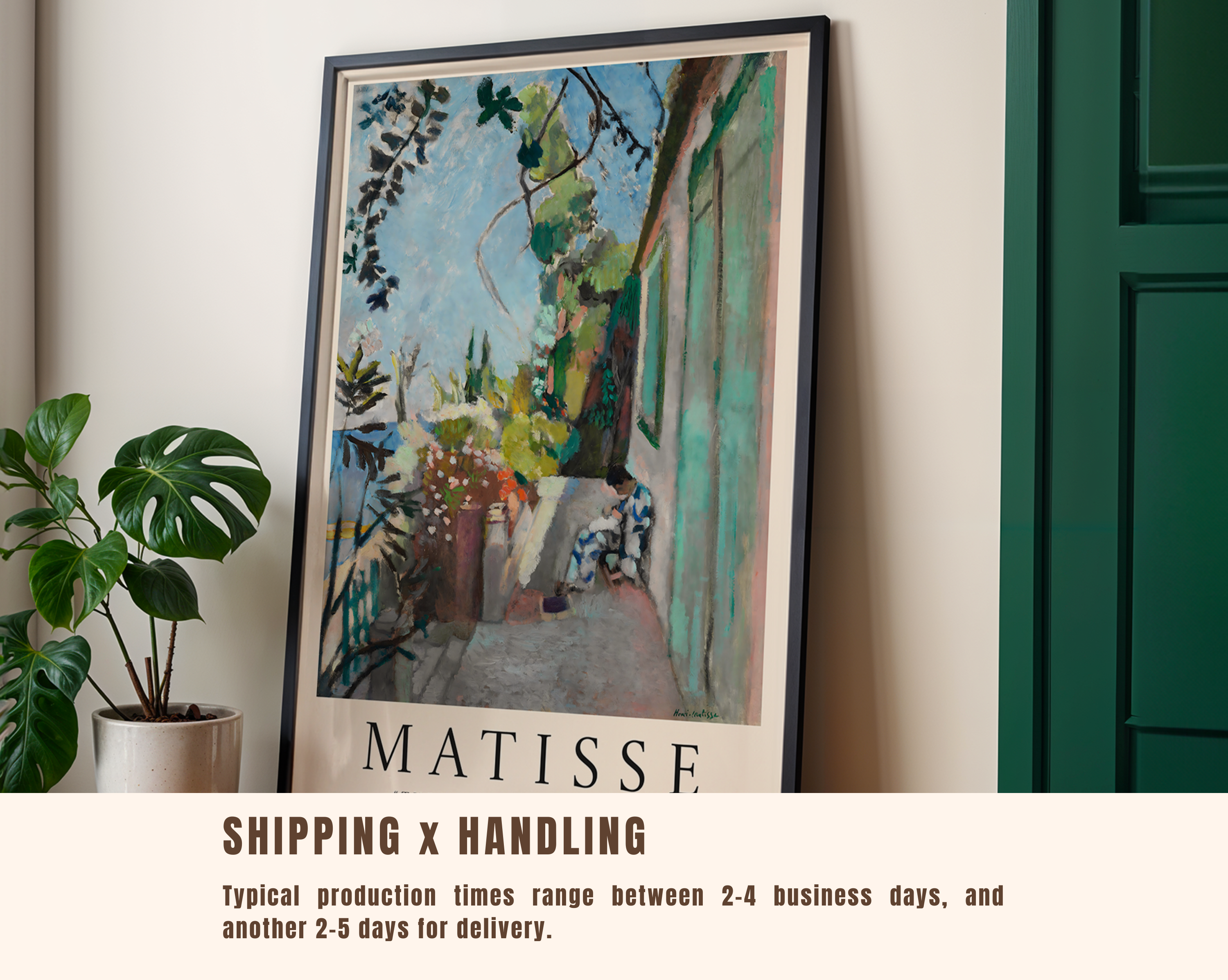 The Terrace, St. Tropez – Henri Matisse Art Print