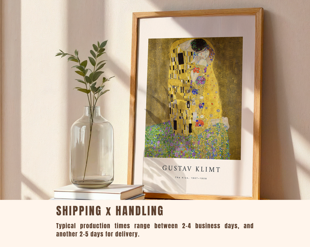 The Kiss – Gustav Klimt Gold Art Print