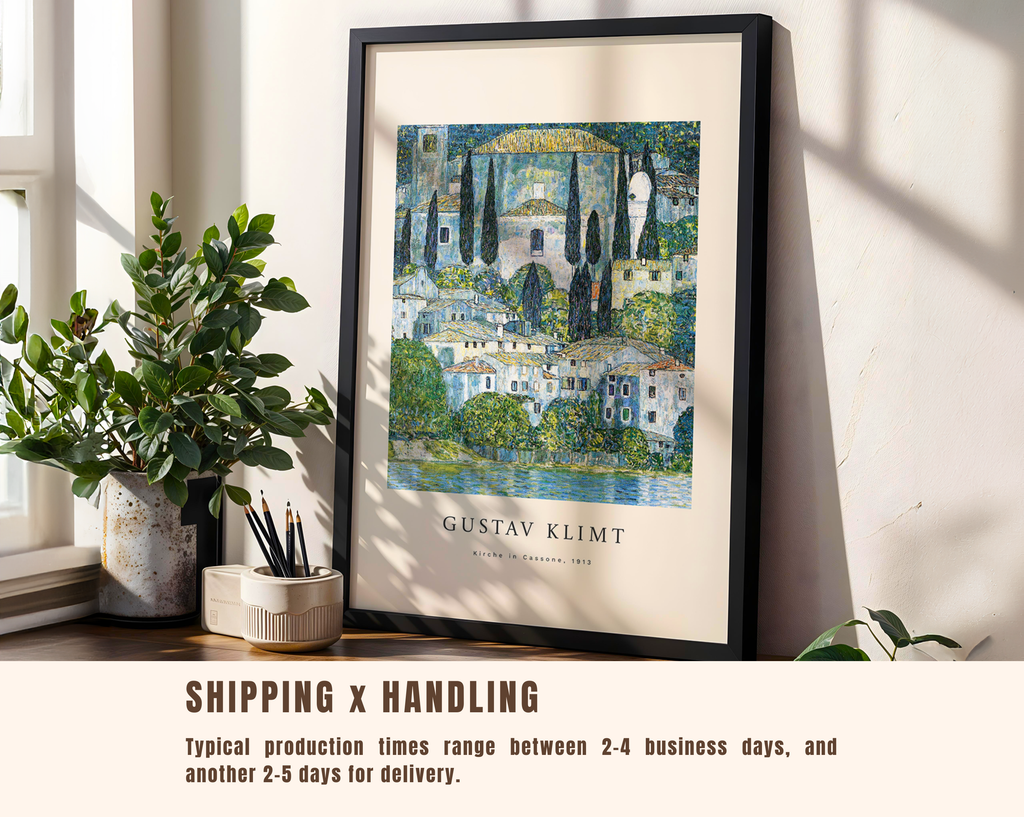 Kirche in Cassone – Gustav Klimt Art Print