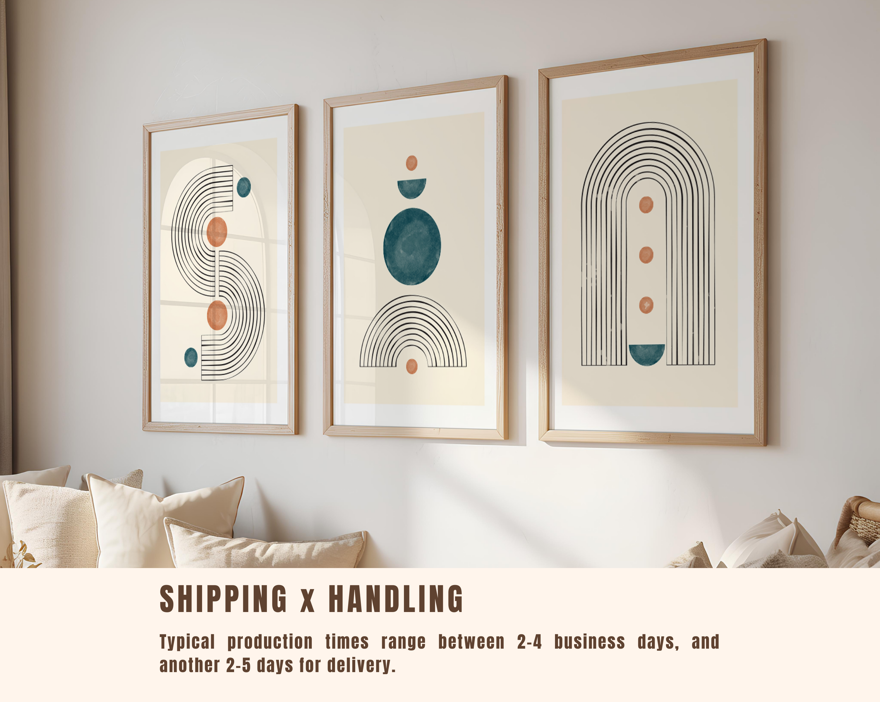 MODERN BOHO GEOMETRIC WALL ART SET – MID-CENTURY