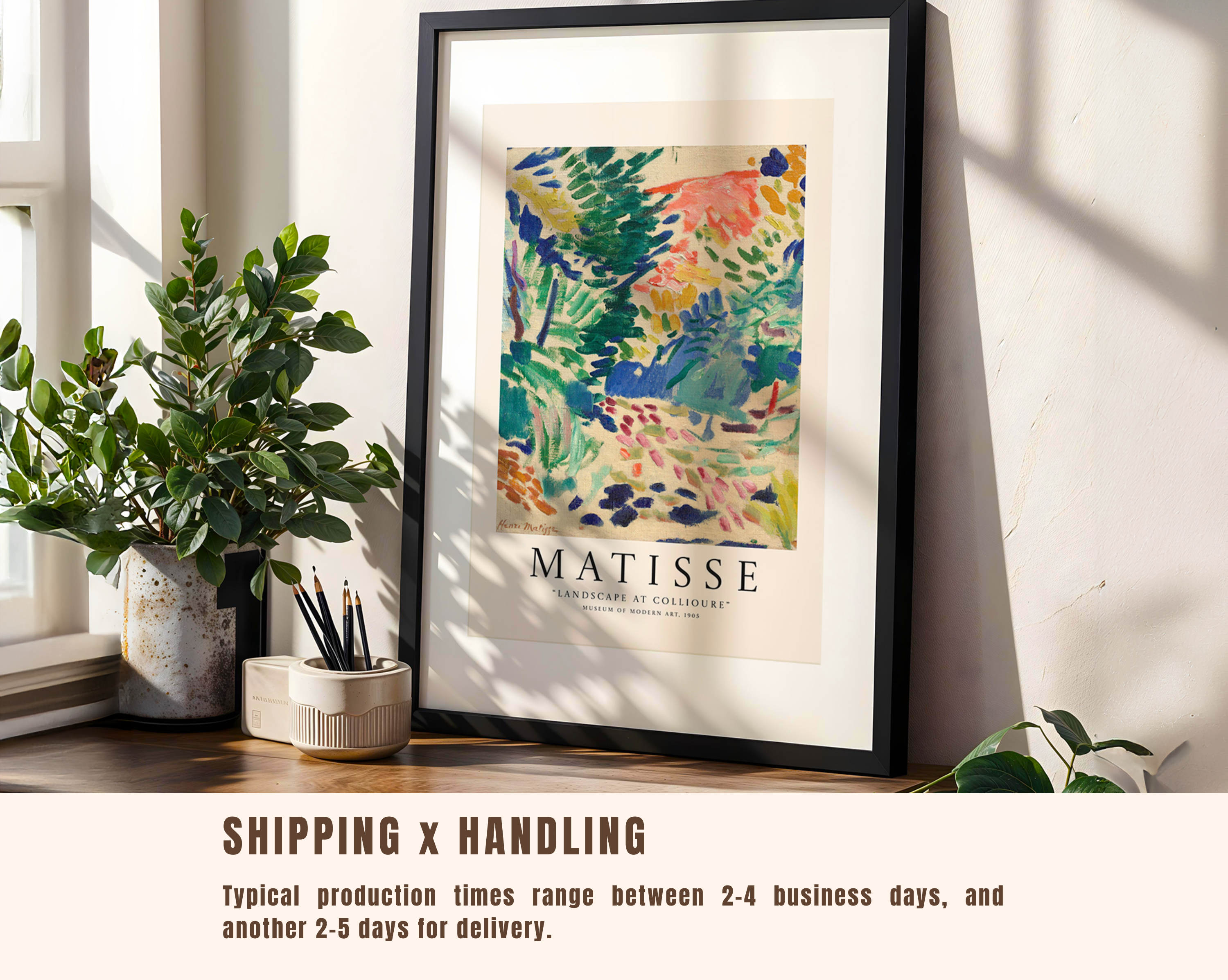 Landscape at Collioure – Henri Matisse Modern Art Print