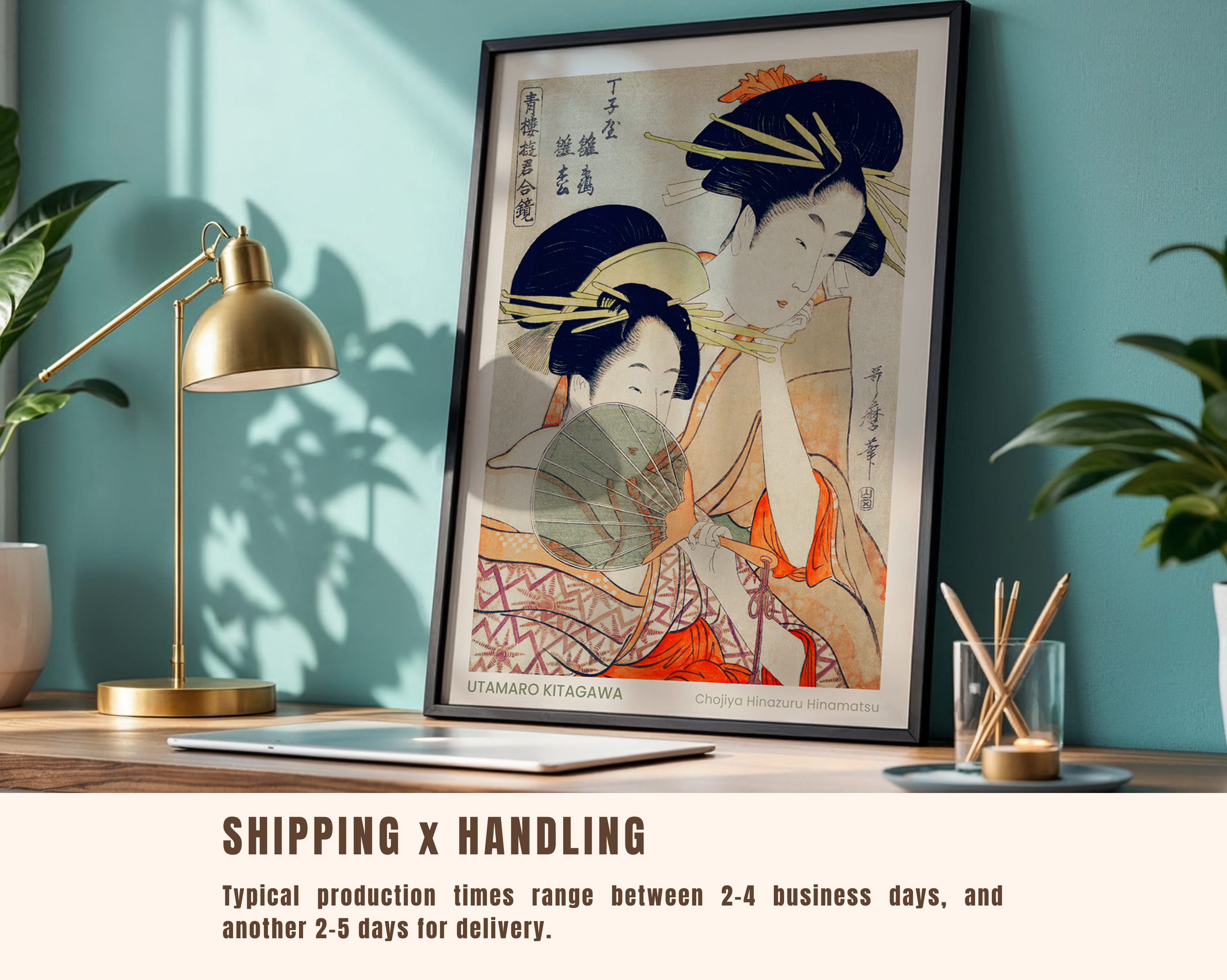 Chōjiya Hinazuru Hinamatsu – Japanese Ukiyo-e Art Print