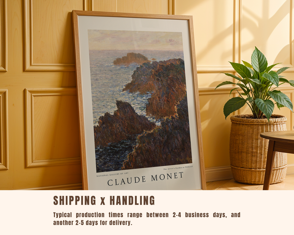Cliffs at Belle-Île – Claude Monet Art Print