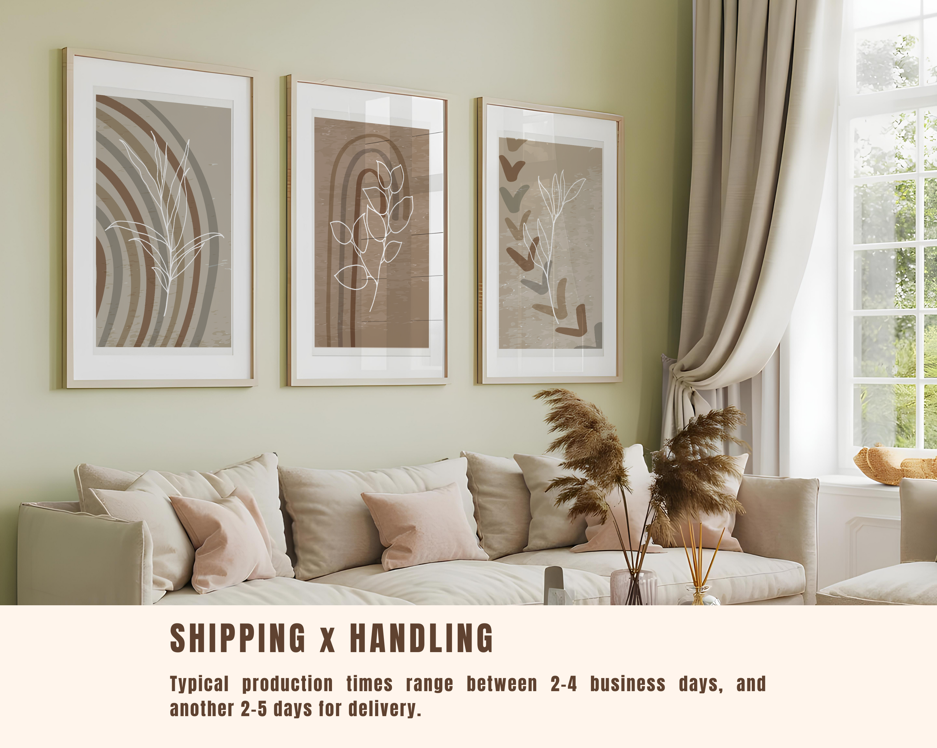NEUTRAL BOHO BOTANICAL WALL ART SET – EARTH TONE