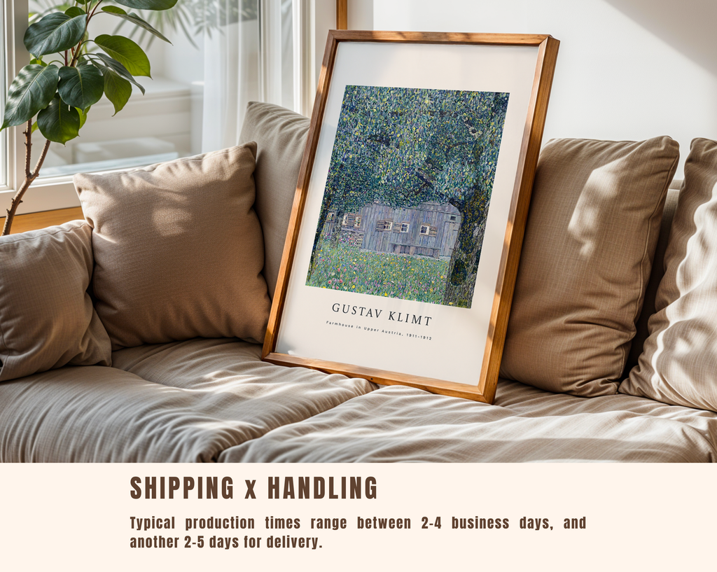 Farmhouse in Upper Austria – Gustav Klimt Art Print