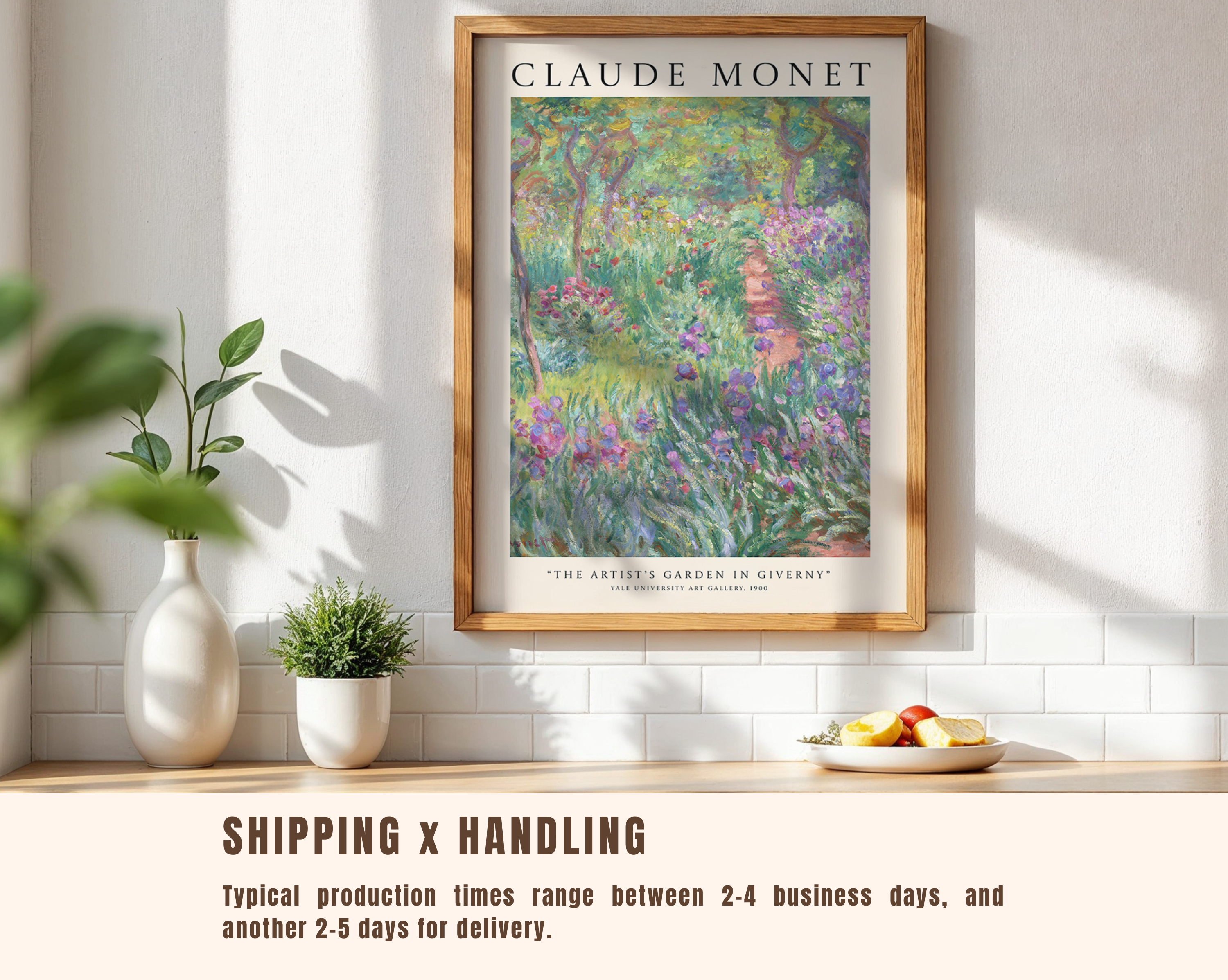 The Artist’s Garden in Giverny – Claude Monet Art Print