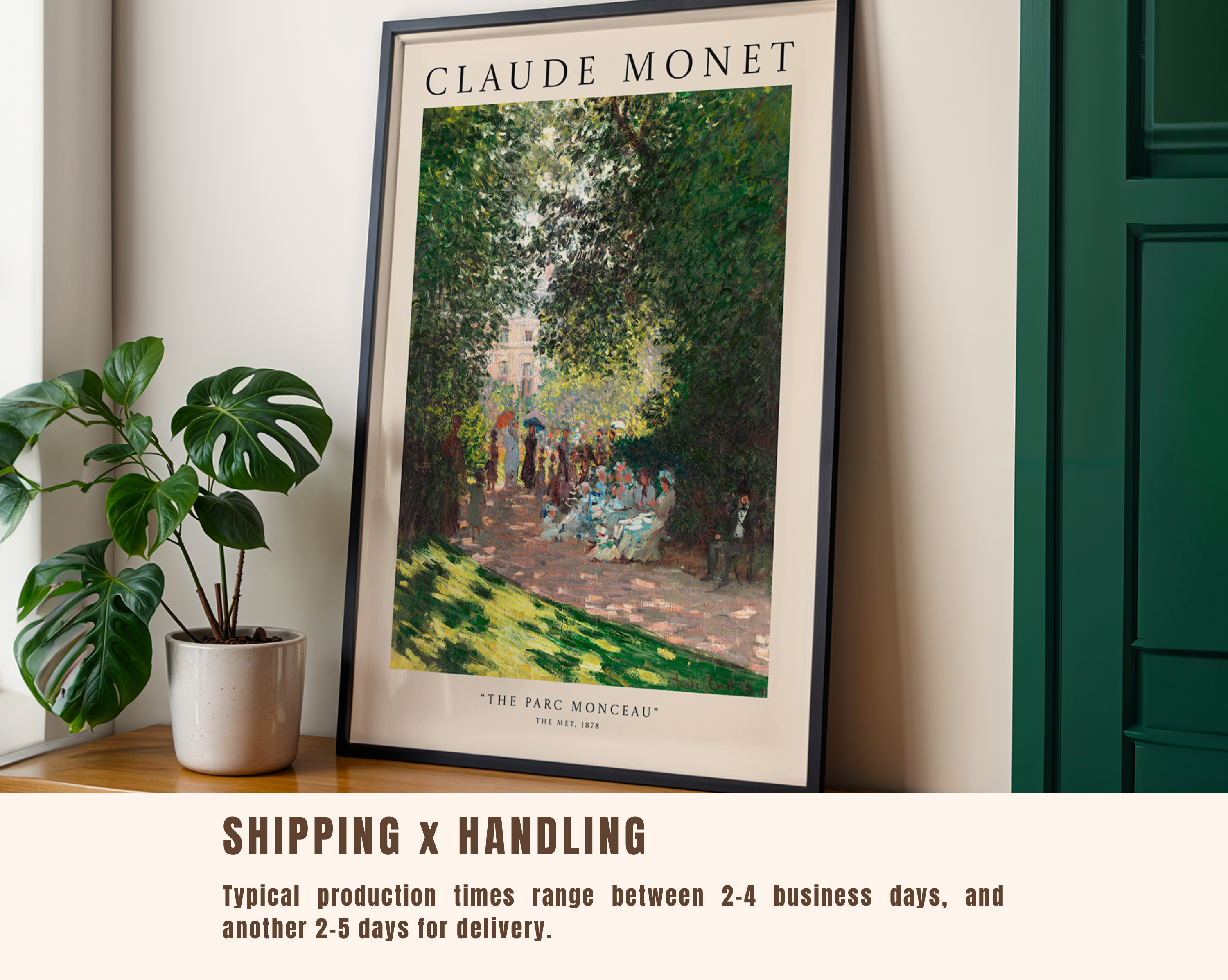 The Parc Monceau – Claude Monet Art Print