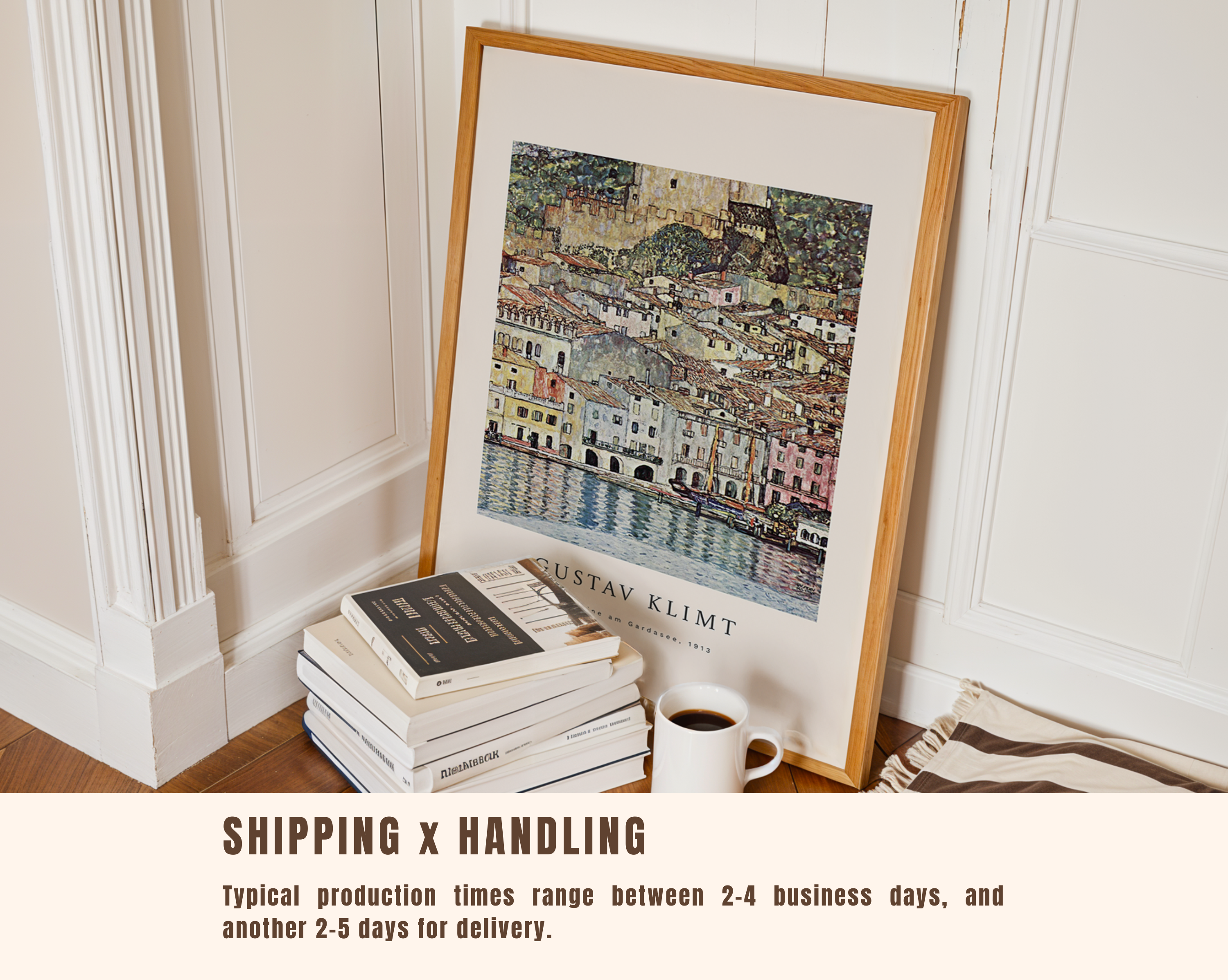Malcesine am Gardasee – Gustav Klimt Art Print