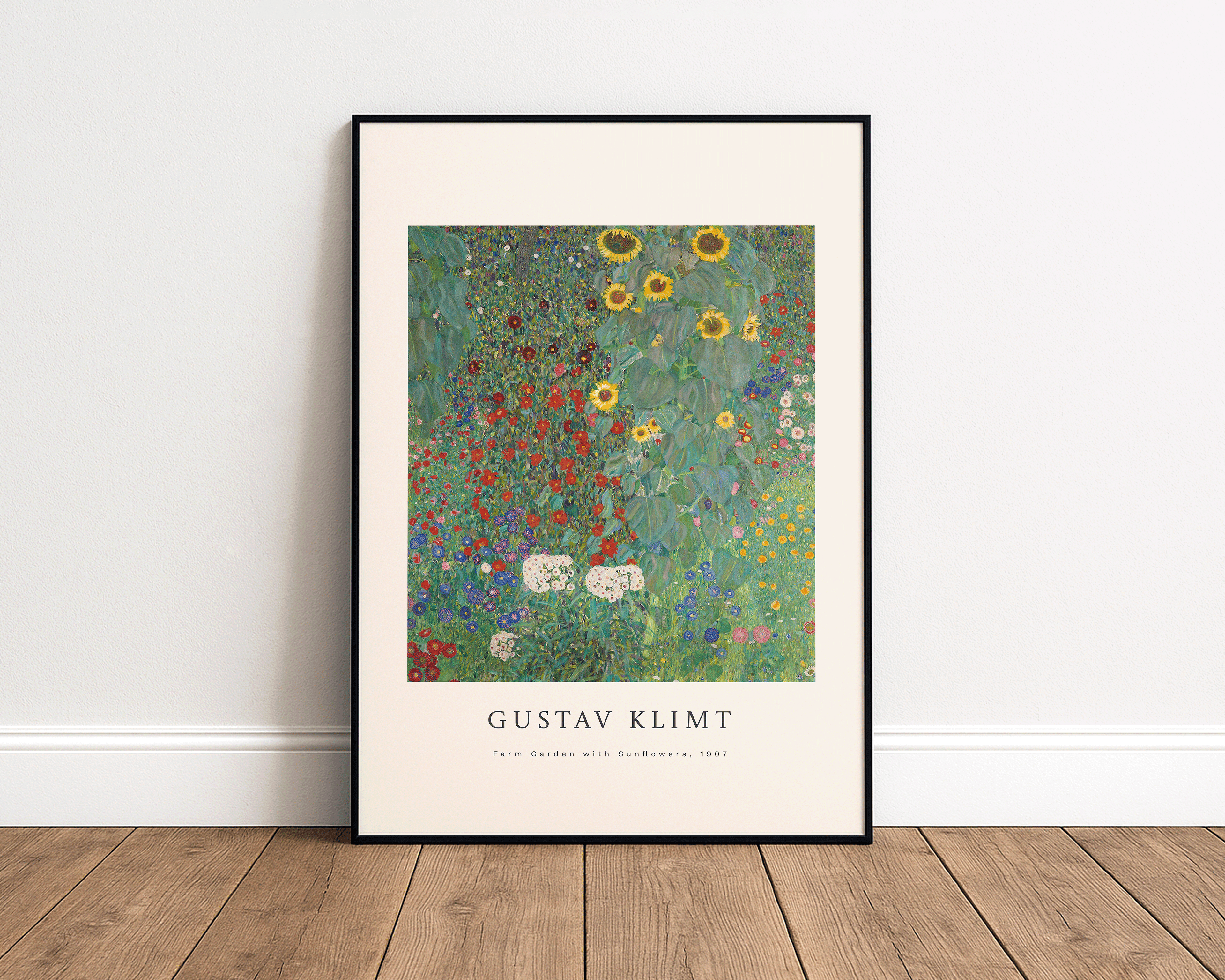Farm Garden with Sunflowers – Gustav Klimt Art Print