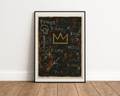 Basquiat Inspired Crown – Power Fame King Urban Graffiti Wall Art
