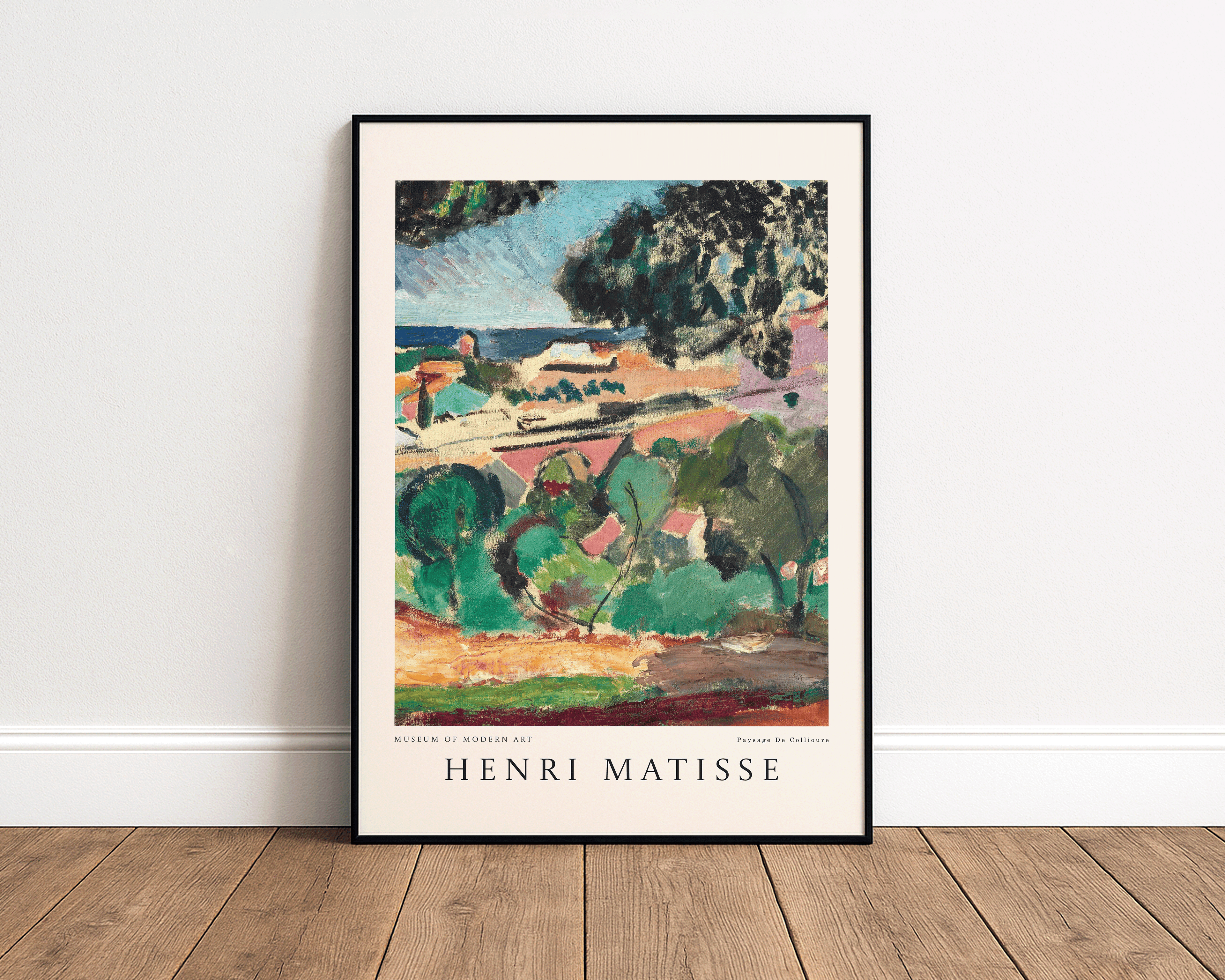 Paysage de Collioure – Henri Matisse Modern Art Print