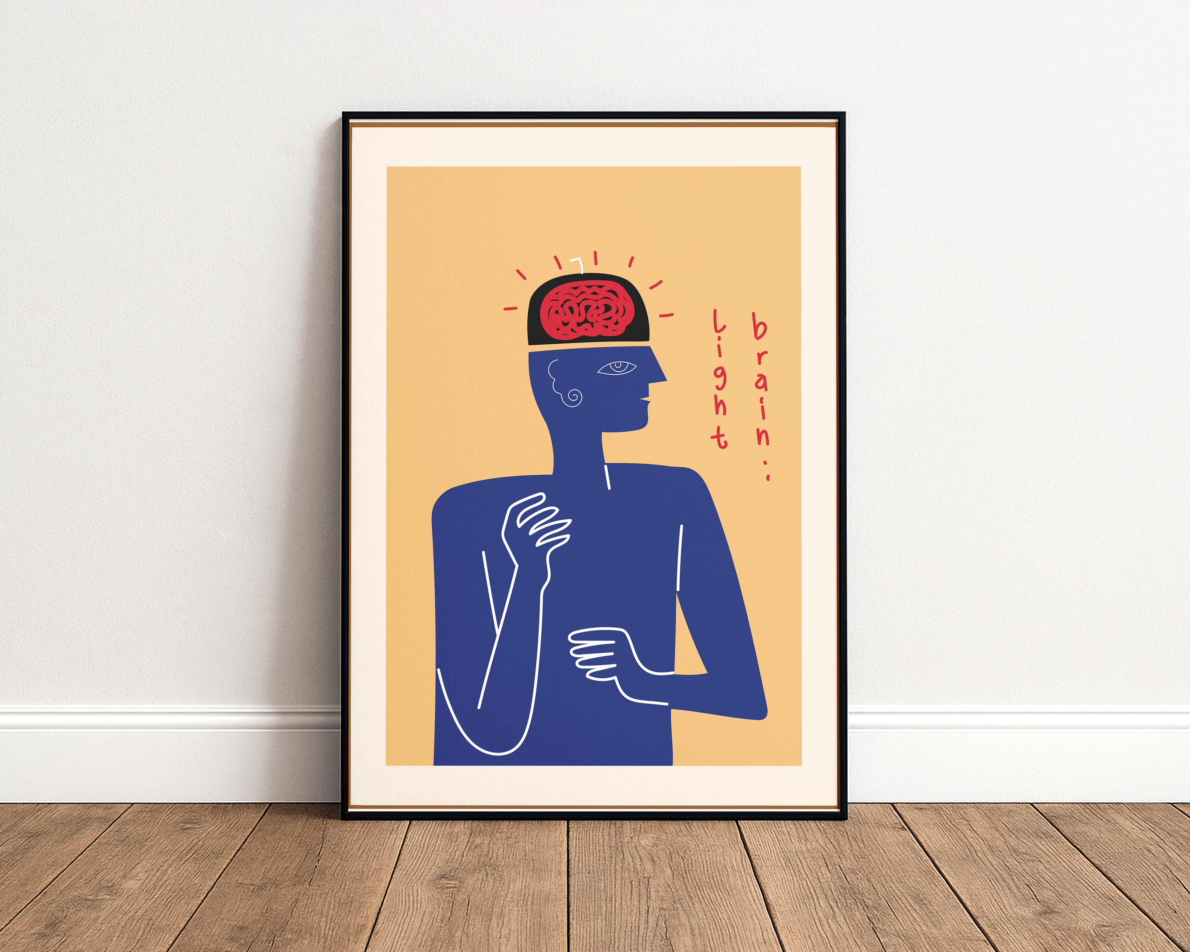 Abstract Human Figure – Matisse Inspired Modern Art Print