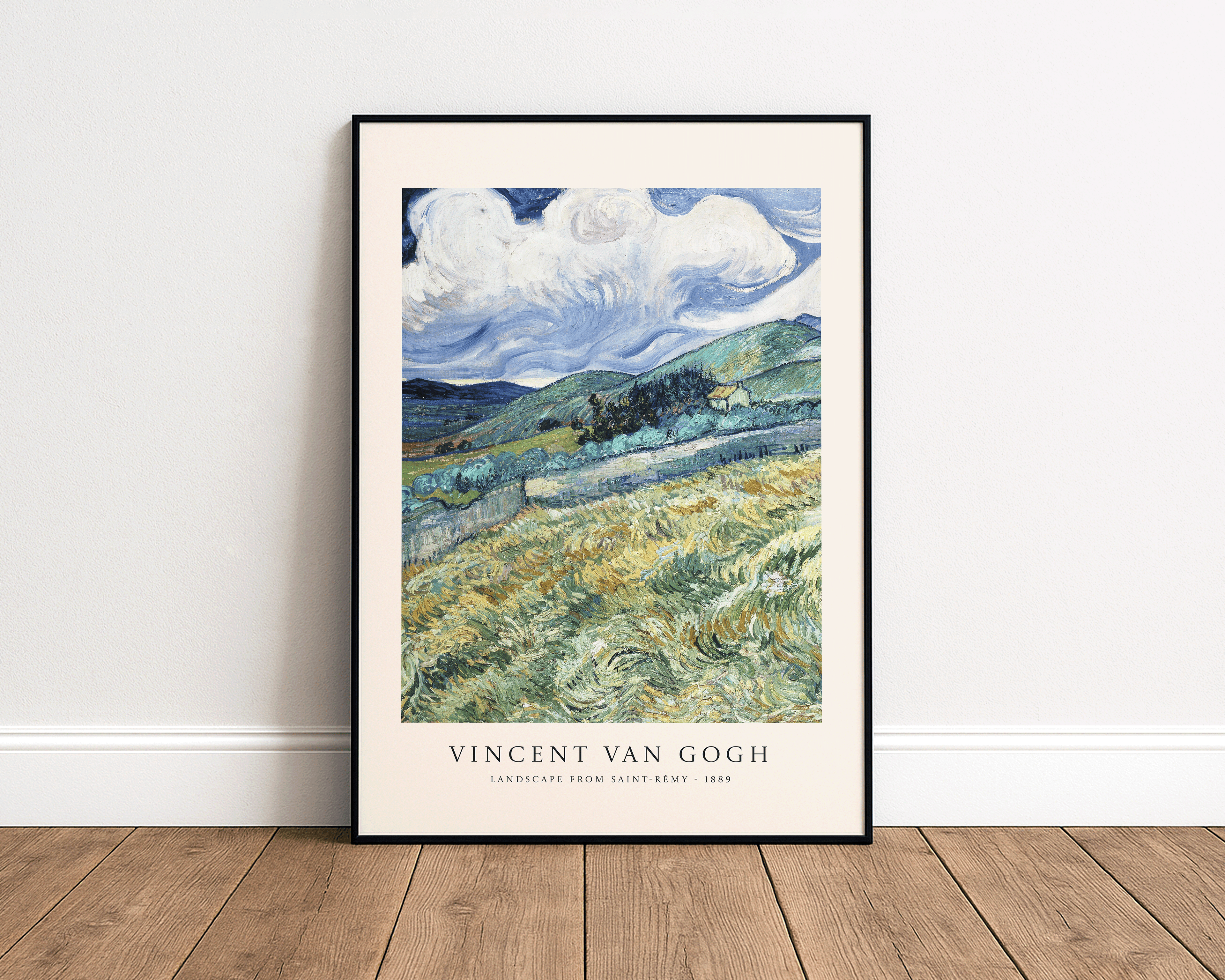 Landscape from Saint-Rémy (1889) – Vincent van Gogh Art Print