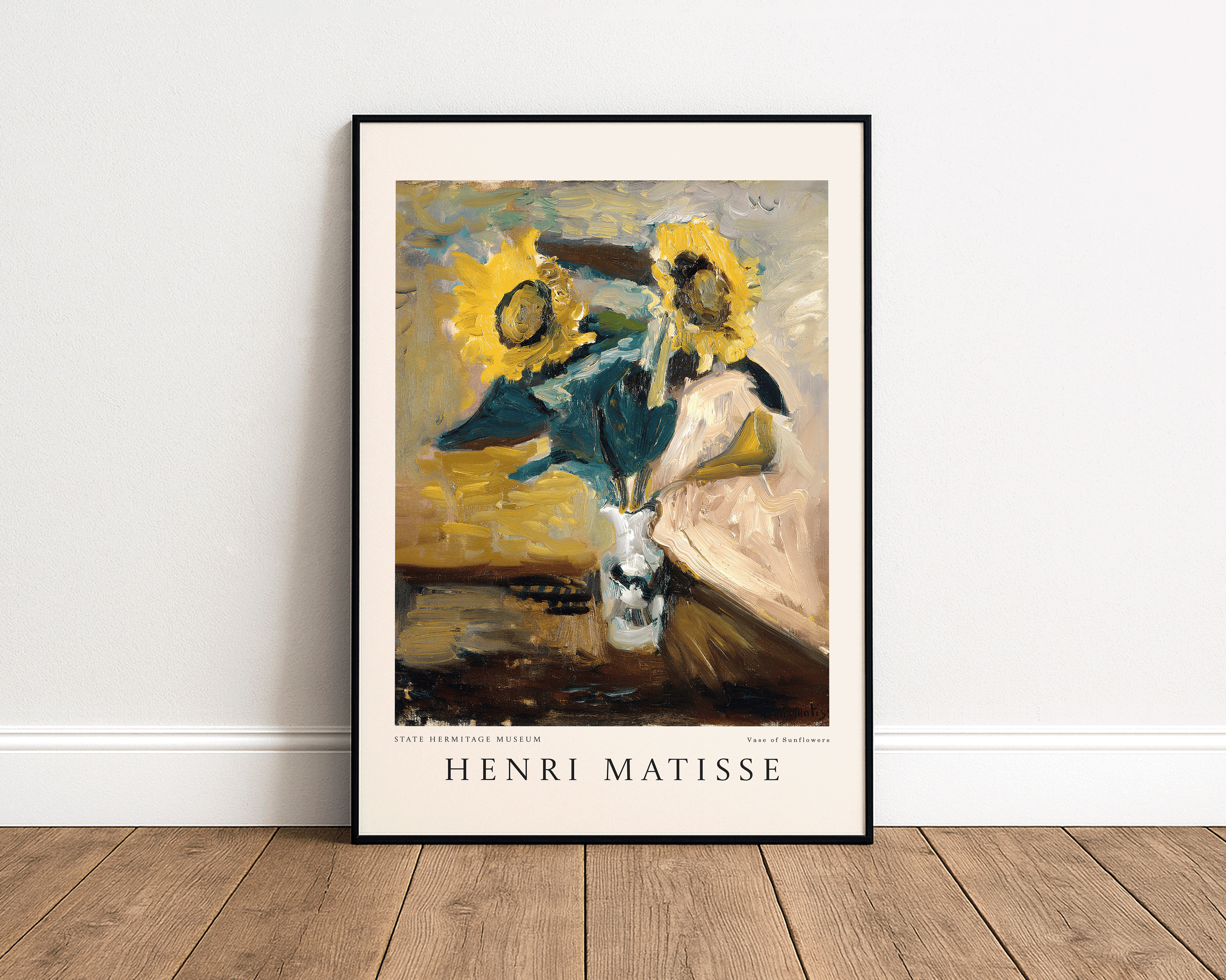 Vase of Sunflowers – Henri Matisse Art Print