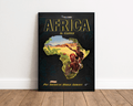 AFRICA TRAVEL POSTER – PAN AM CLIPPER VINTAGE AIRLINE WALL ART