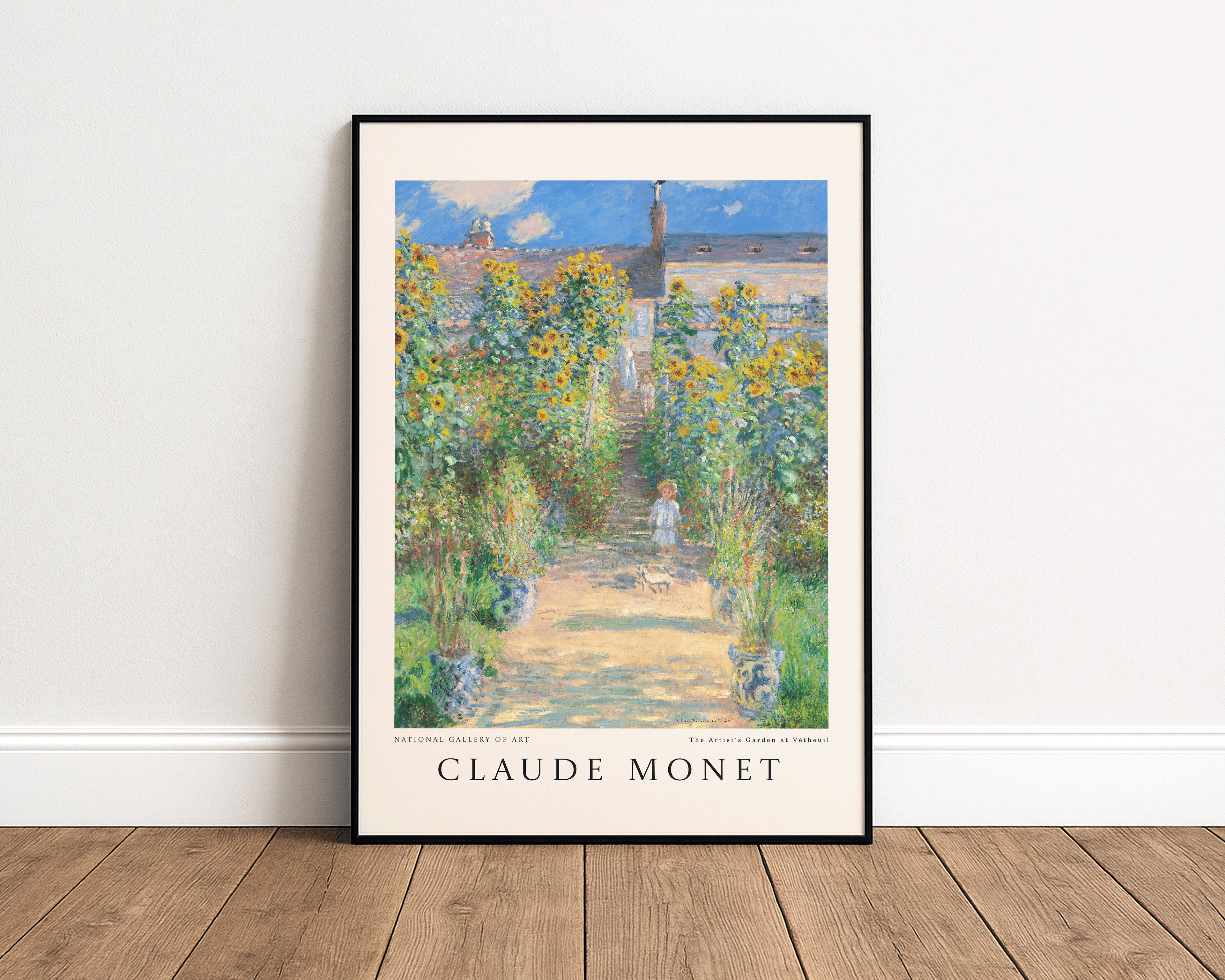 The Artist’s Garden at Vétheuil – Claude Monet Art Print