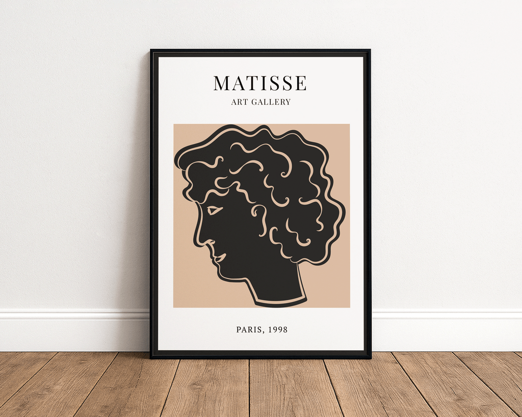 Profile of a Woman – Matisse-Inspired Modern Art Print
