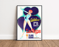 LAS VEGAS VINTAGE TRAVEL POSTER – ENTERTAINMENT CAPITAL RETRO WALL ART