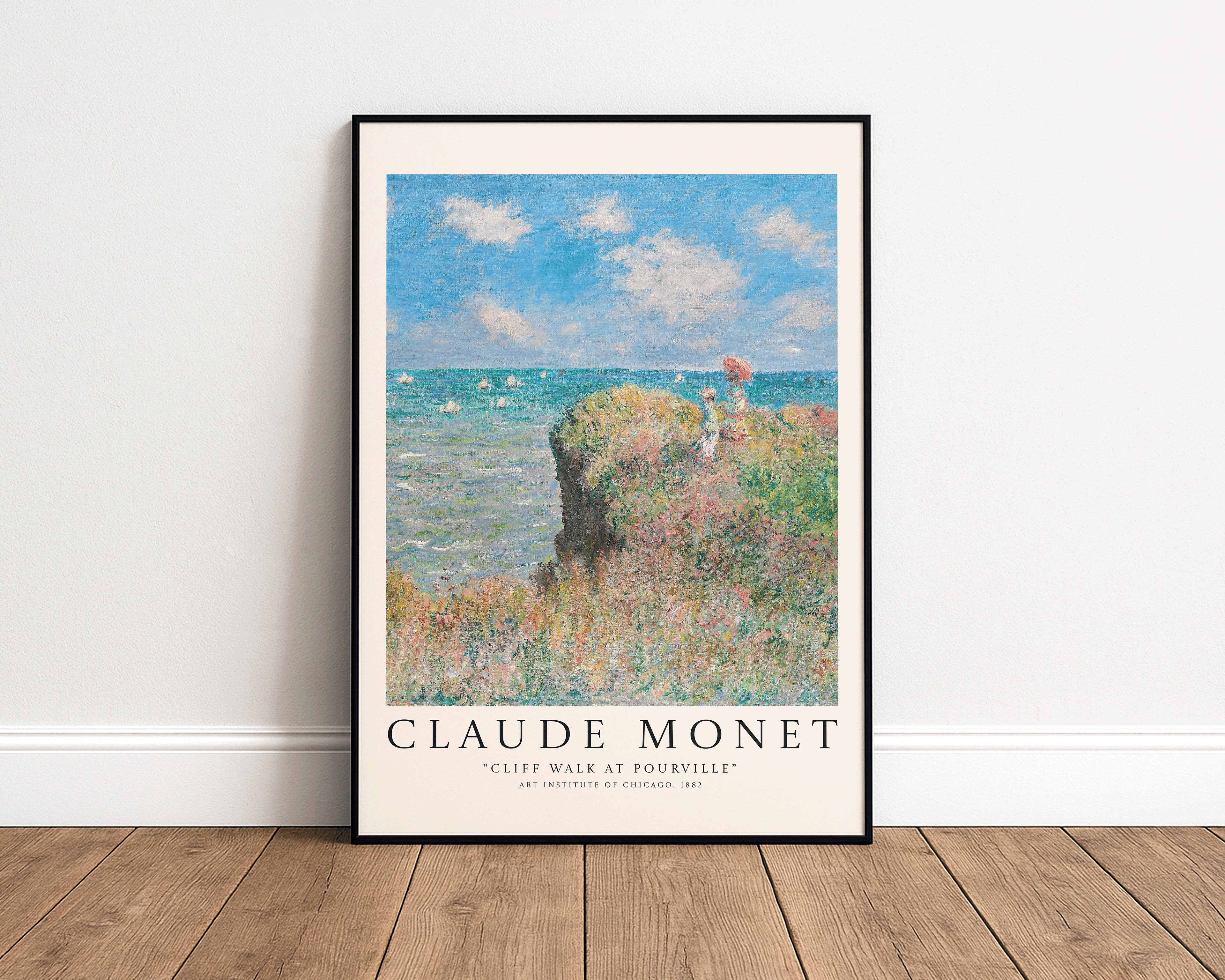 Cliff Walk at Pourville – Claude Monet Art Print