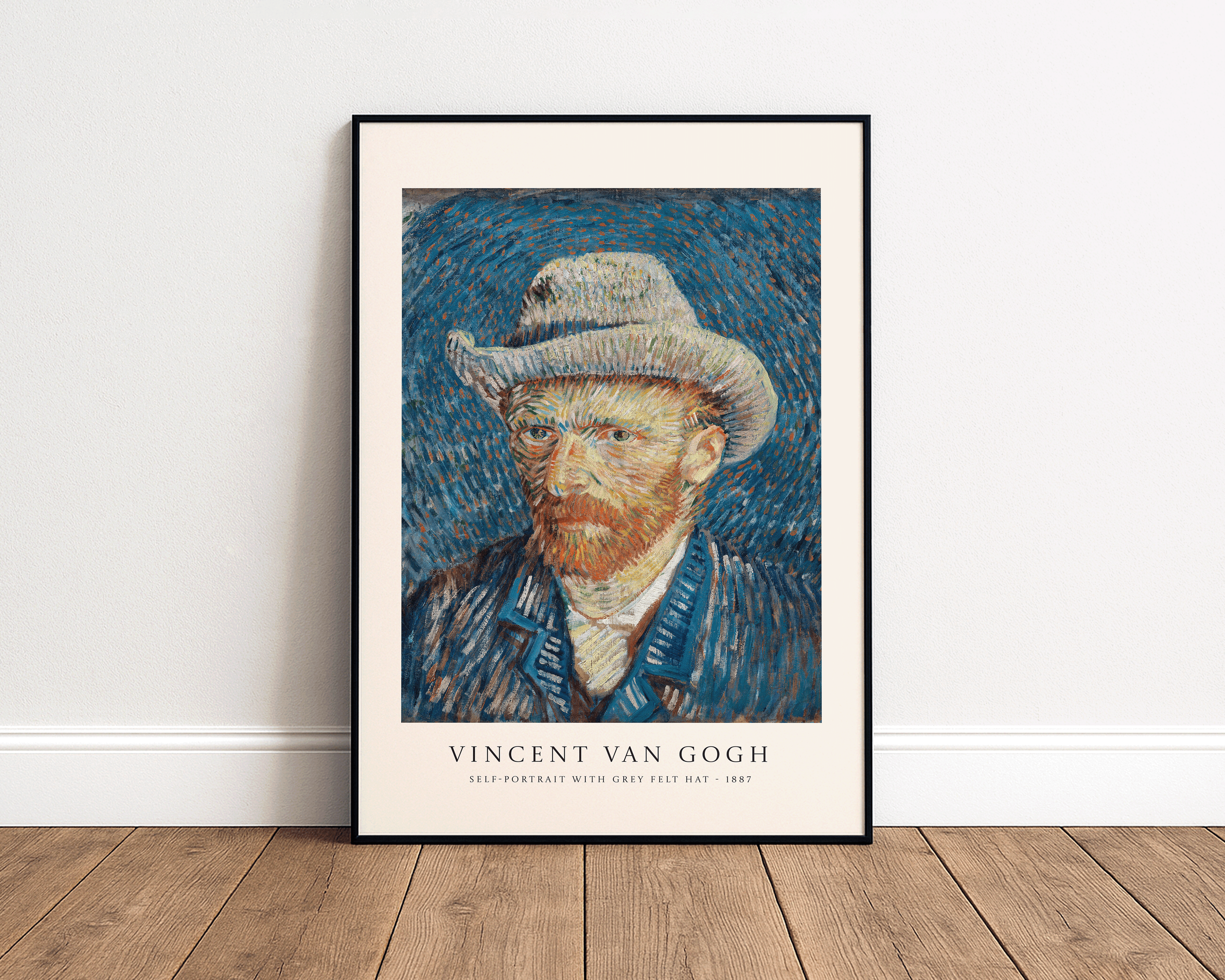 Self-Portrait with Grey Felt Hat 1887 – Vincent van Gogh Art Print